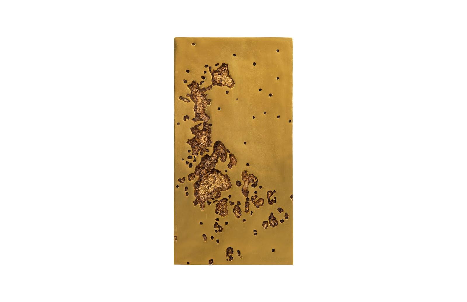 Splotch Wall Art 1, Rectangle, Gold Leaf - Remutear