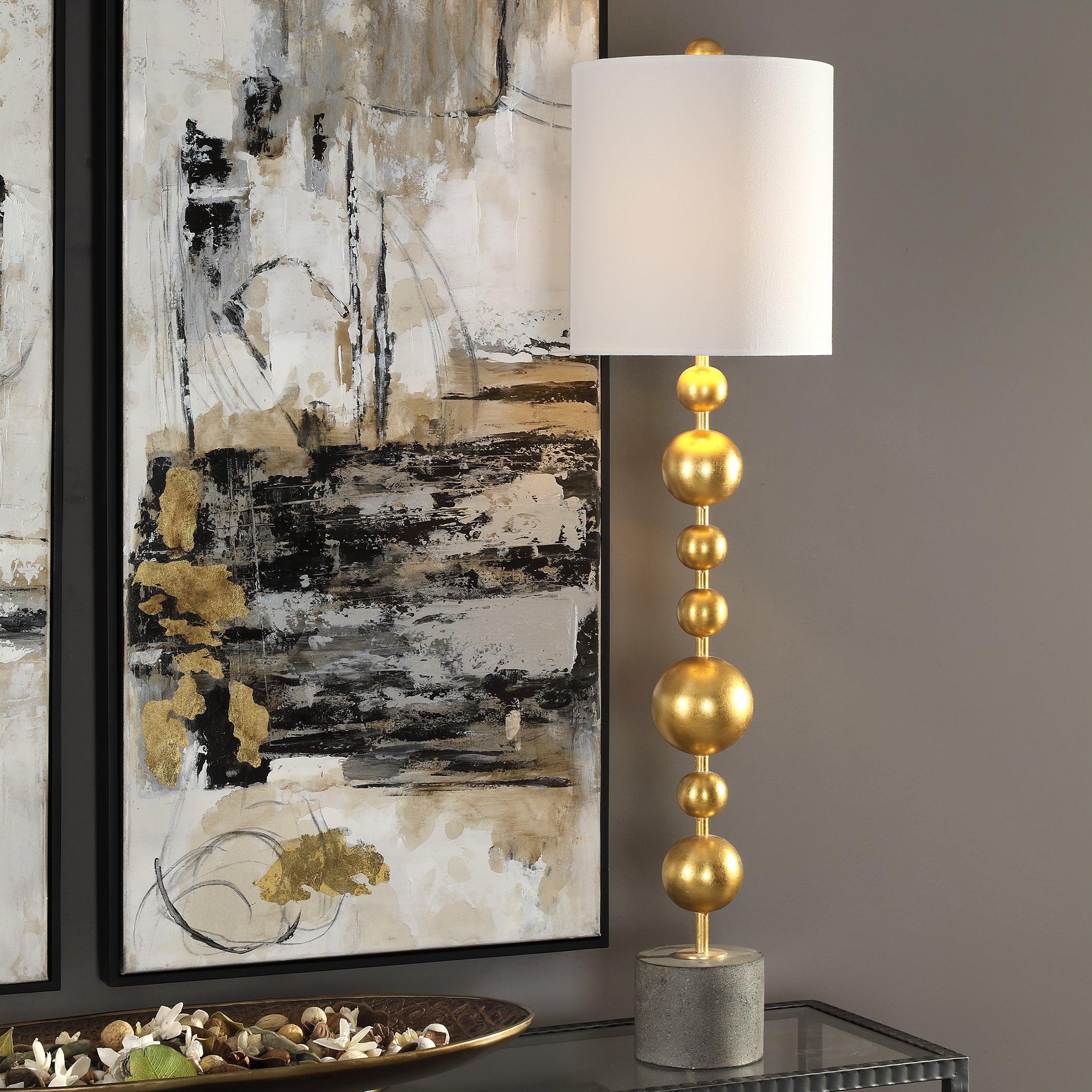 Selim Gold Buffet Lamp - Remutear
