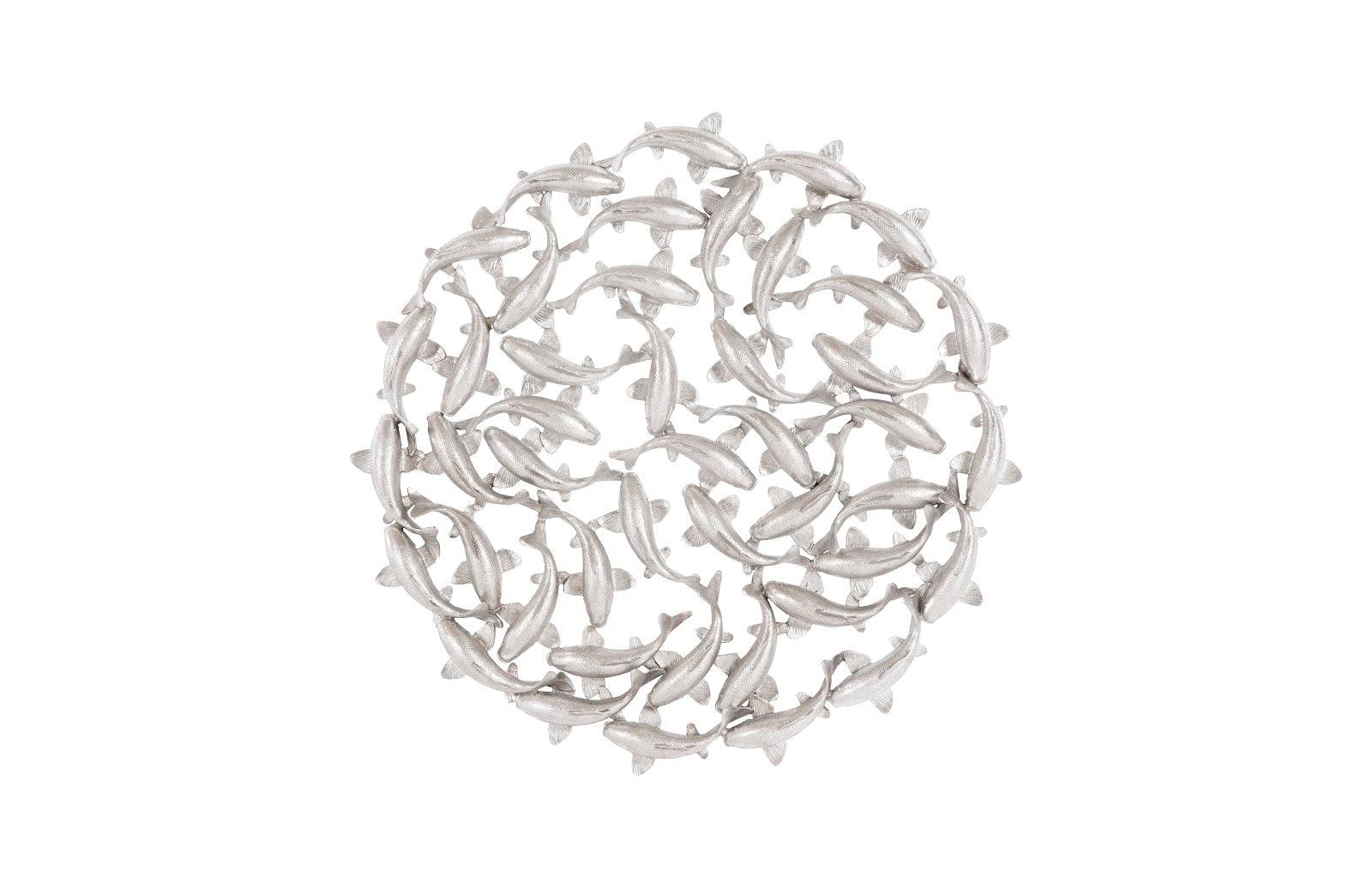 Koi Wall Art, Silver Leaf - Remutear
