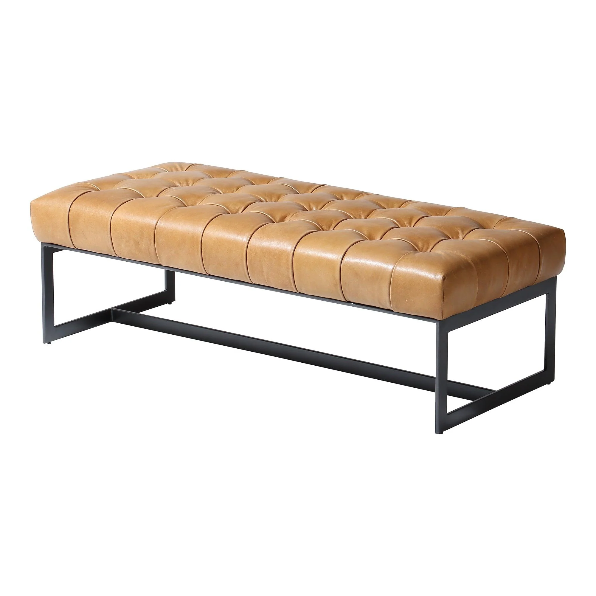 Wyatt Leather Bench Tan - Remutear