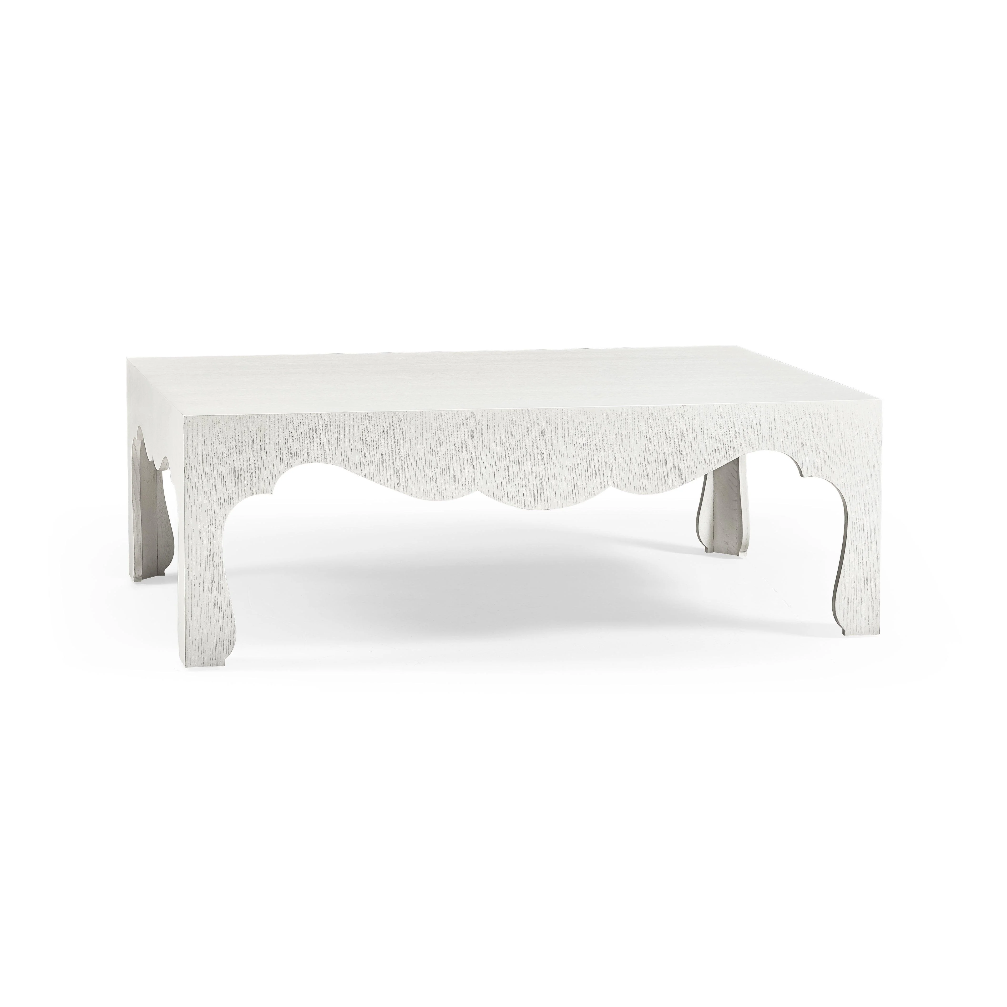 White Asperitas Rectangle Cocktail Table - Remutear