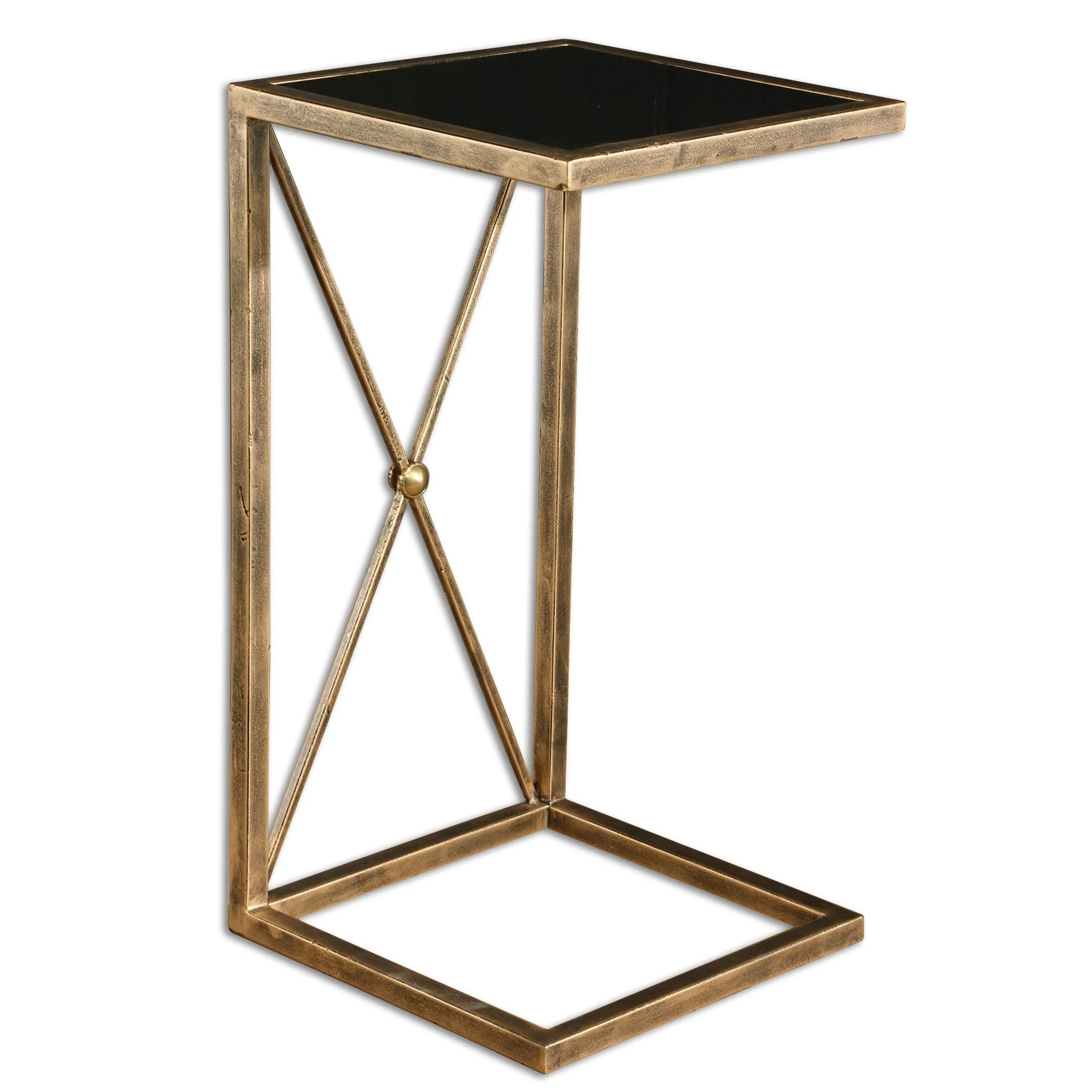 ZAFINA GOLD ACCENT TABLE - Remutear