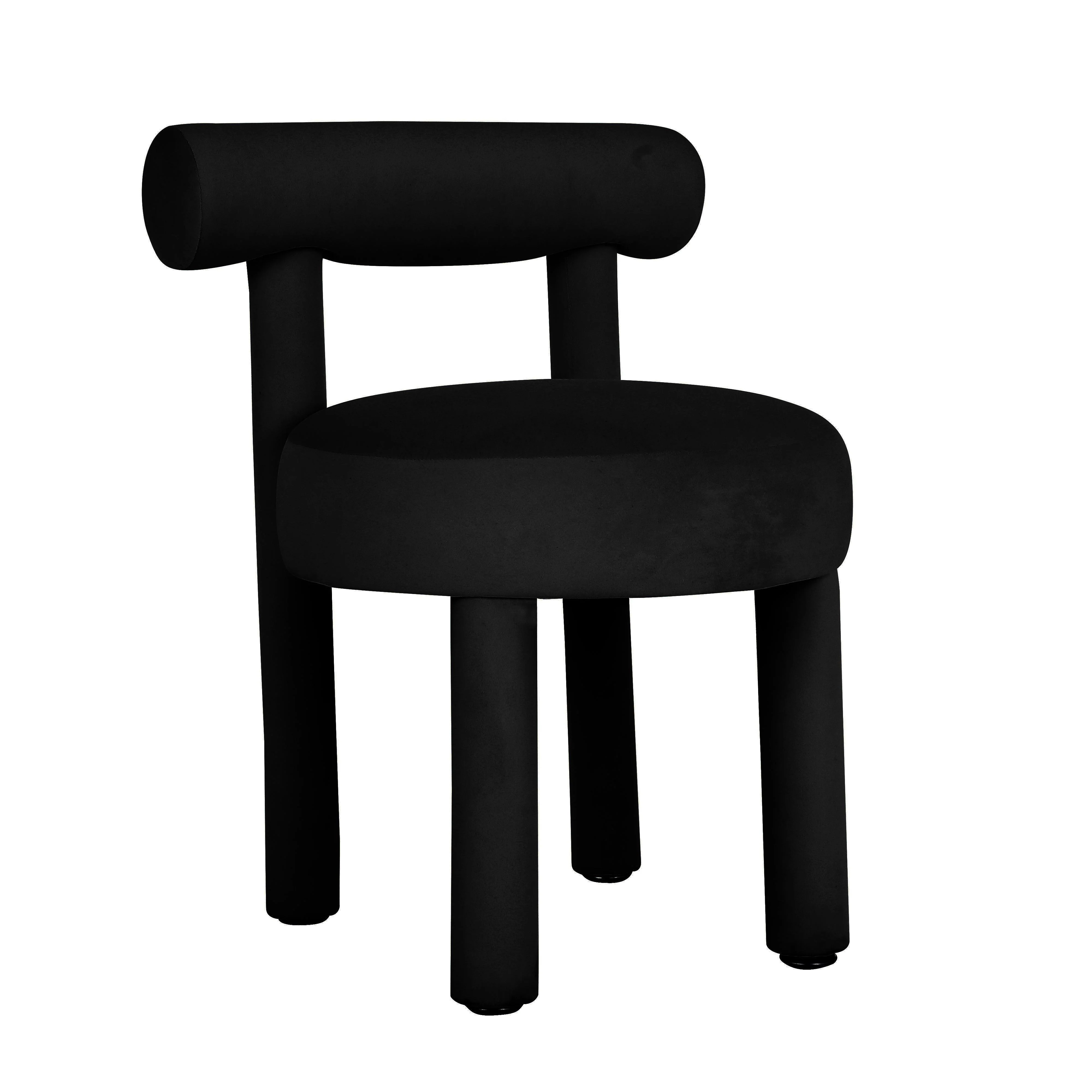 Carmel Black Velvet Dining Chair - Remutear