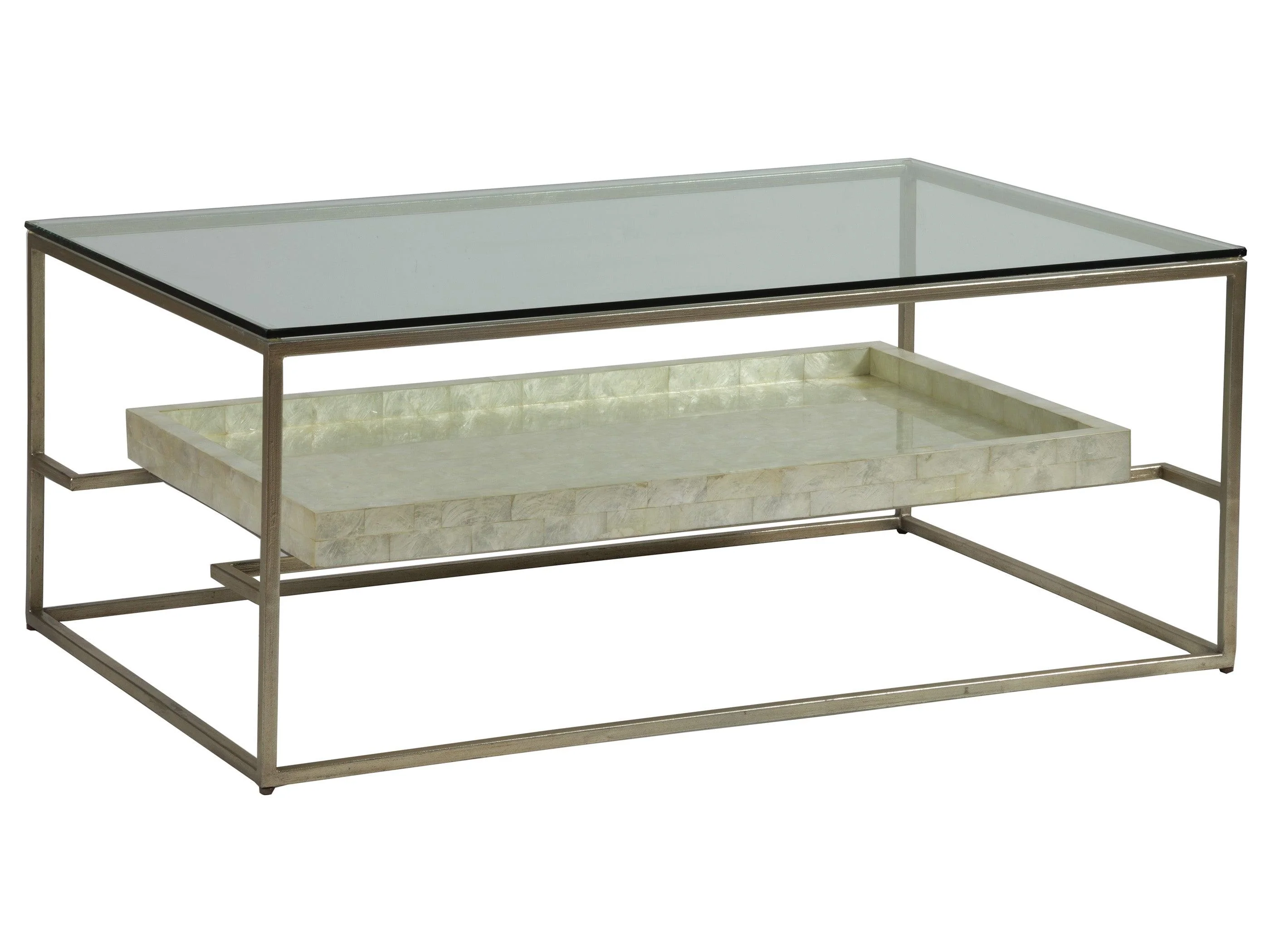 Signature Designs Cumulus Capiz Rectangular Cocktail Table - Remutear