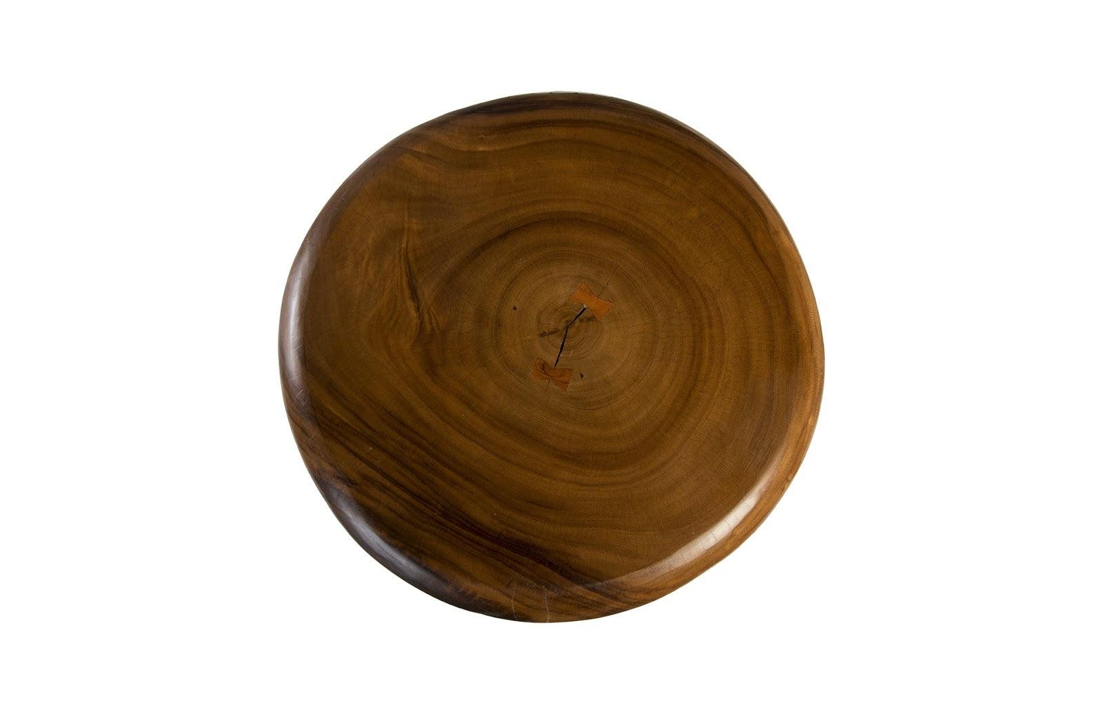 Smoothed Bar Table, Chamcha Wood, Natural, Round - Remutear