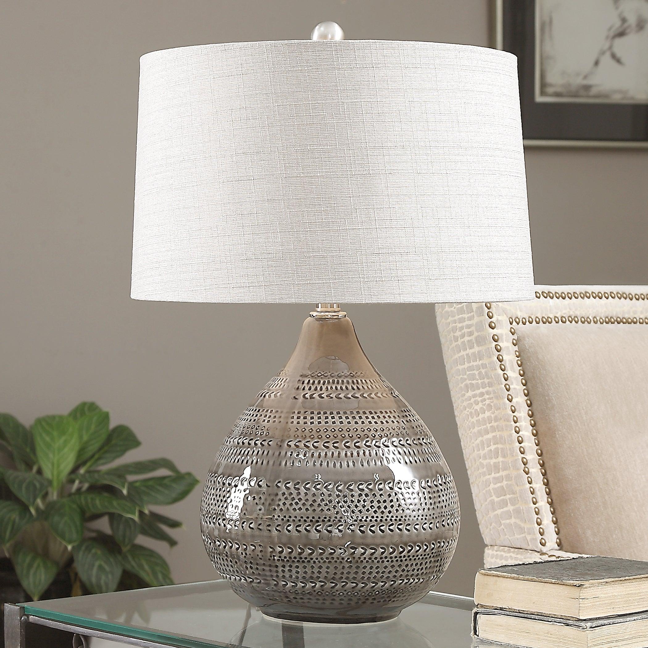 Batova Smoke Gray Lamp - Remutear