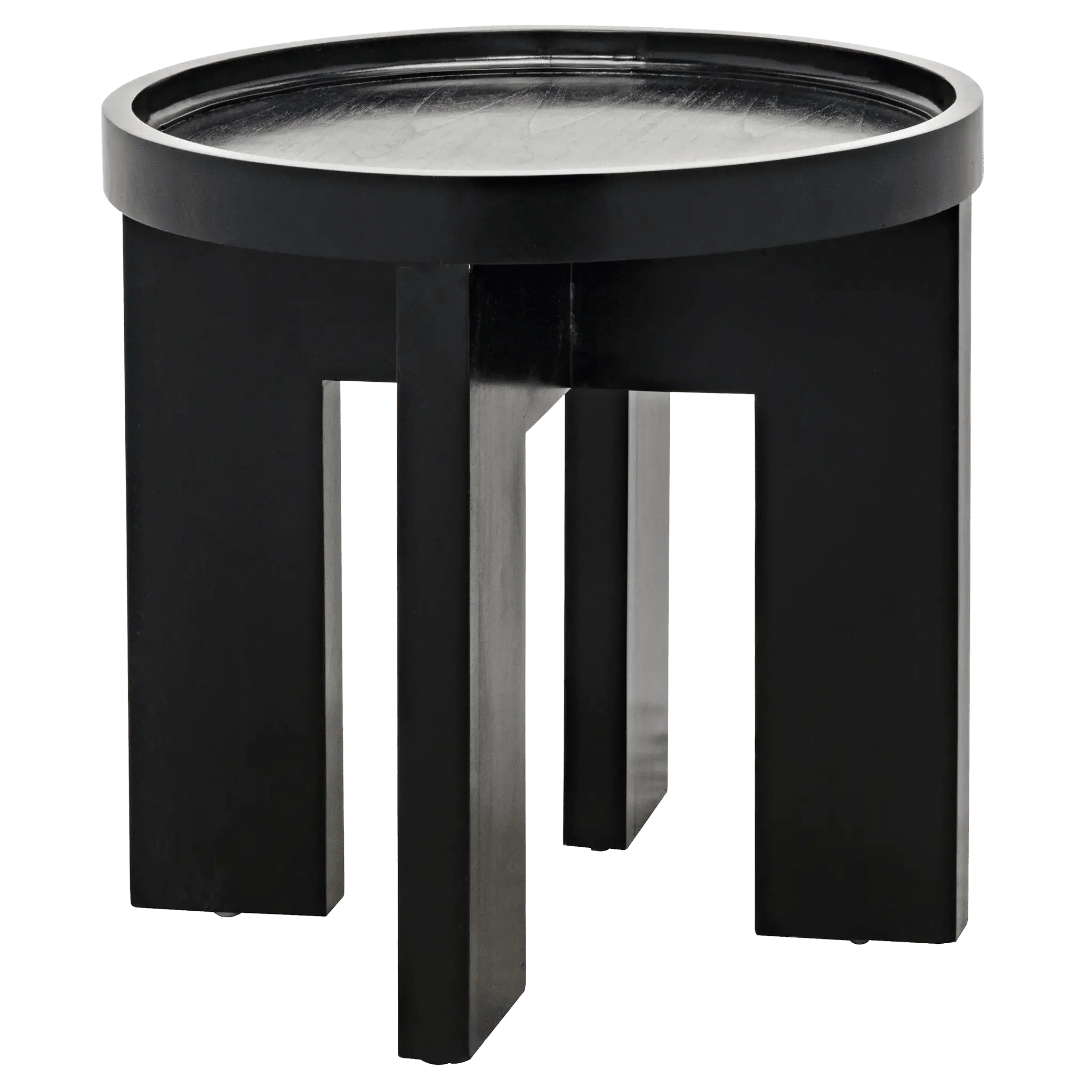 Gavin Side Table, Hand Rubbed Black - Remutear