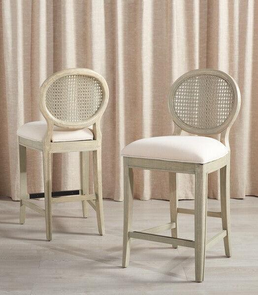 KARLEE RATTAN BACK COUNTER STOOL - Remutear