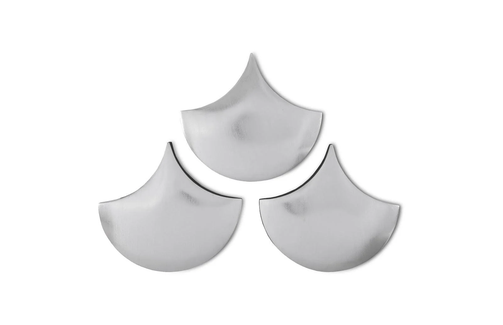 Scales Wall Tiles, Silver Leaf, Set of 3 - Remutear