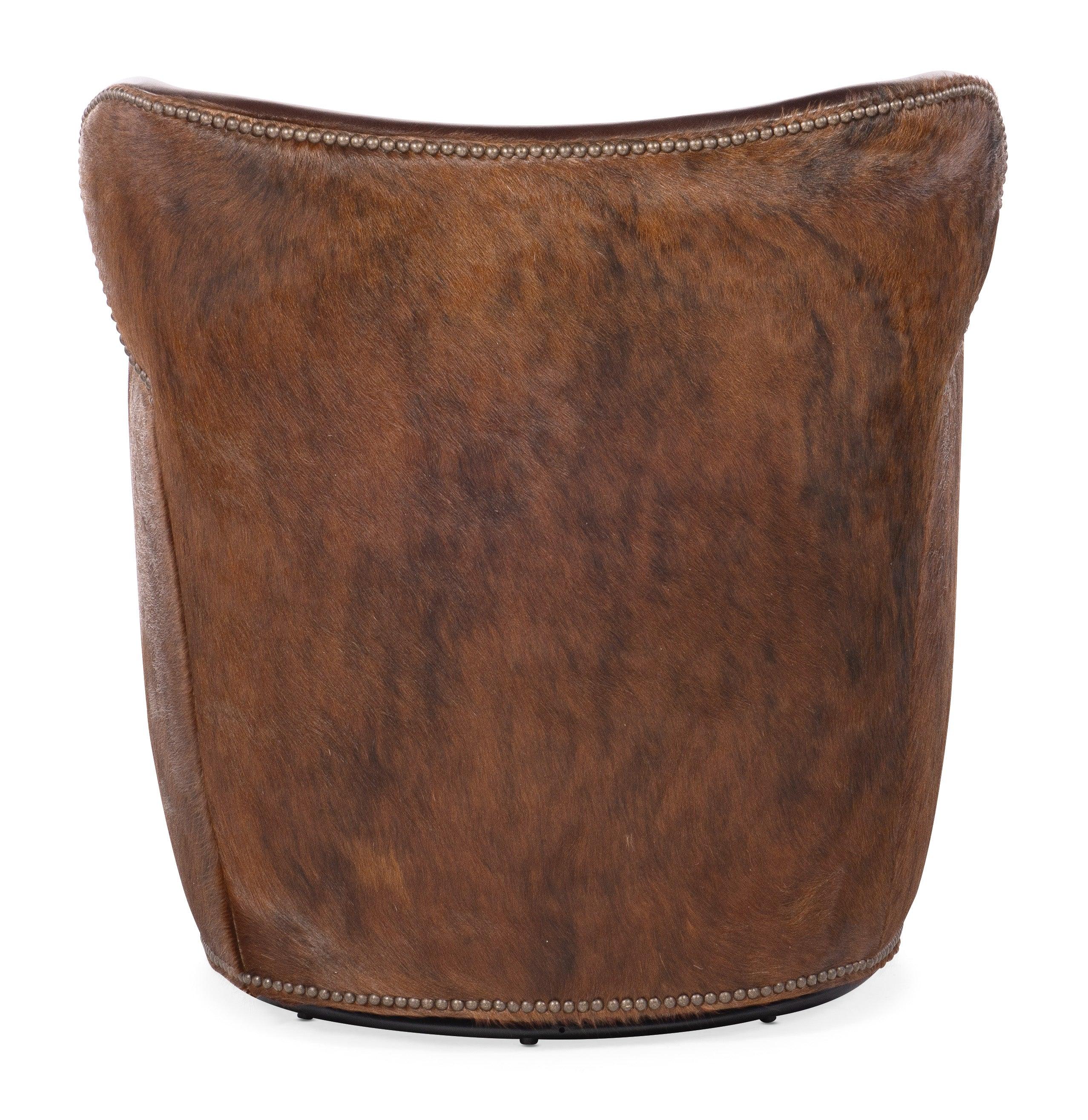 Kato Leather Swivel Chair with Dark HOH - Remutear