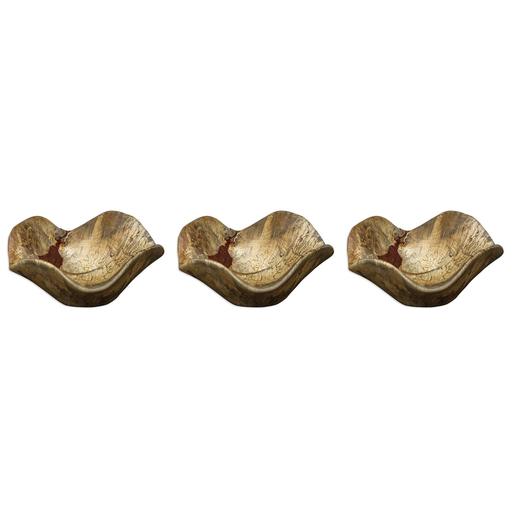 TAMARINE WOOD WALL ART SET OF 3 - Remutear