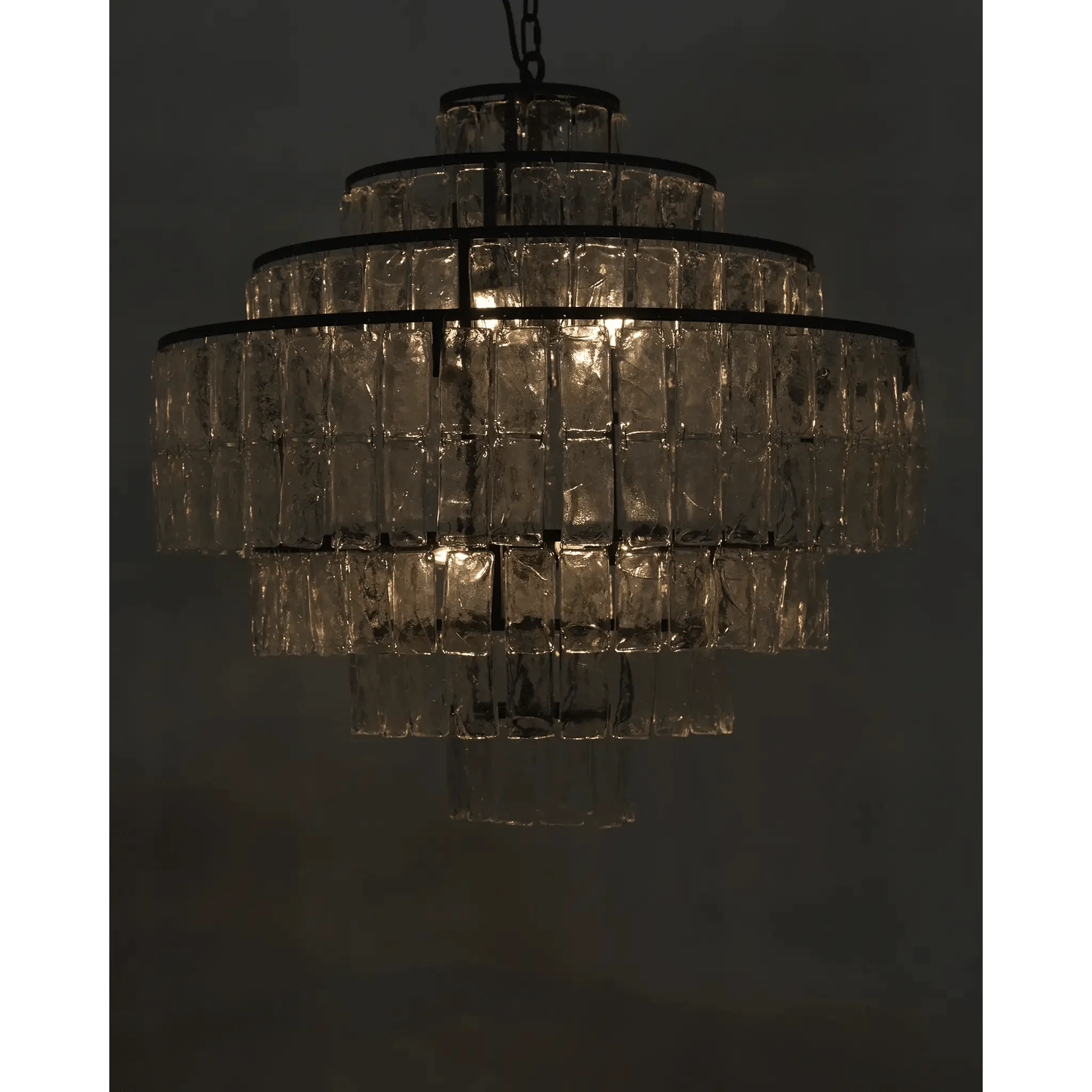 Satellite Chandelier, Black Steel - Remutear