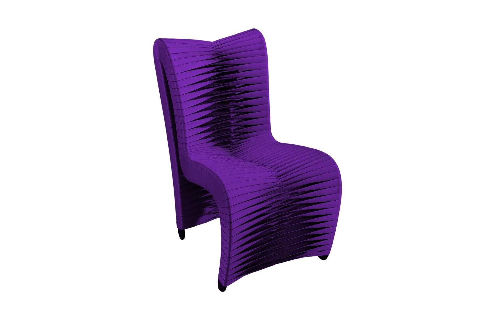 Seat Belt Dining Chair, High Back, Purple - Remutear