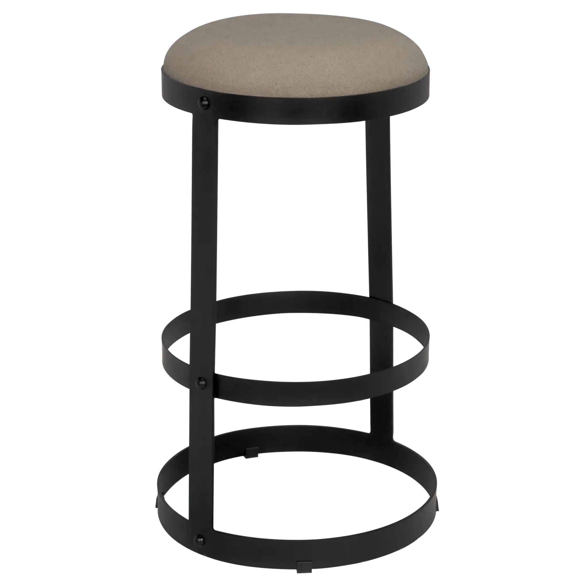 Dior Bar Stool, Black Steel - Remutear