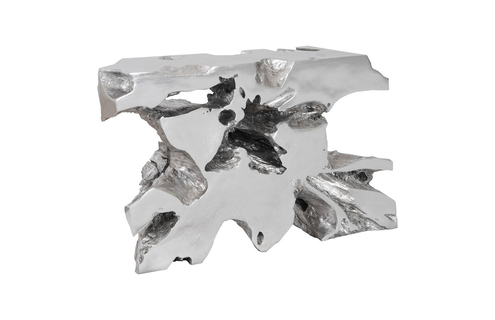 Venice Freeform Console, Silver Leaf - Remutear