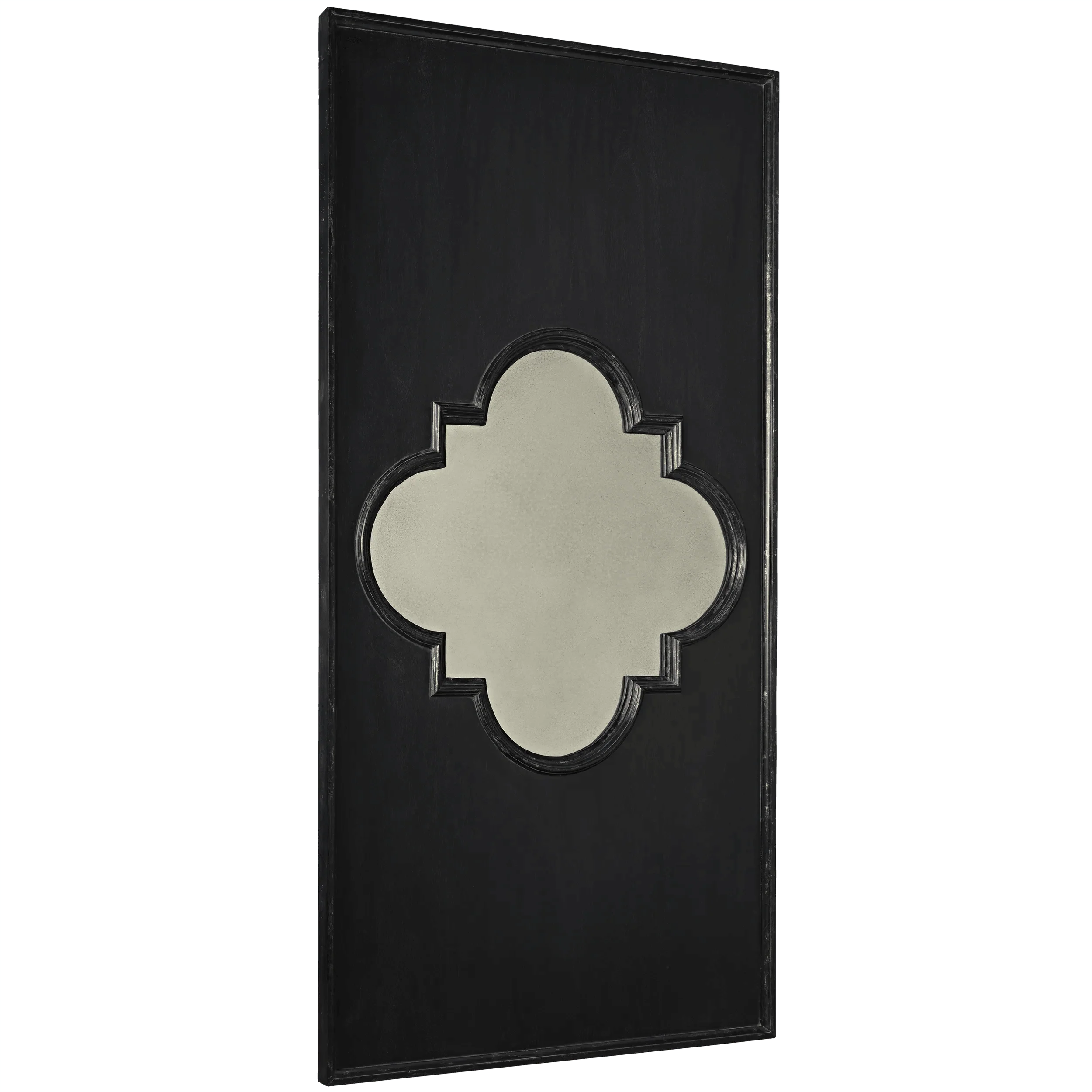 Good Luck Mirror, Hand Rubbed Black with Gold Trim - Remutear