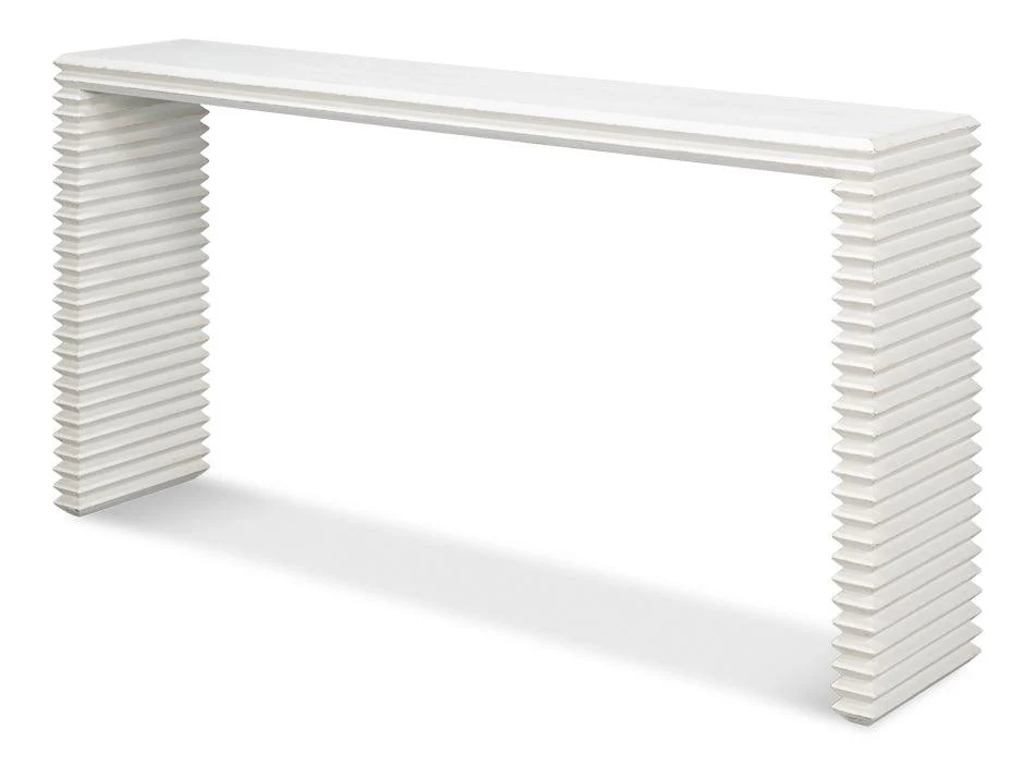 Stacked Console Table - Antique White - Remutear