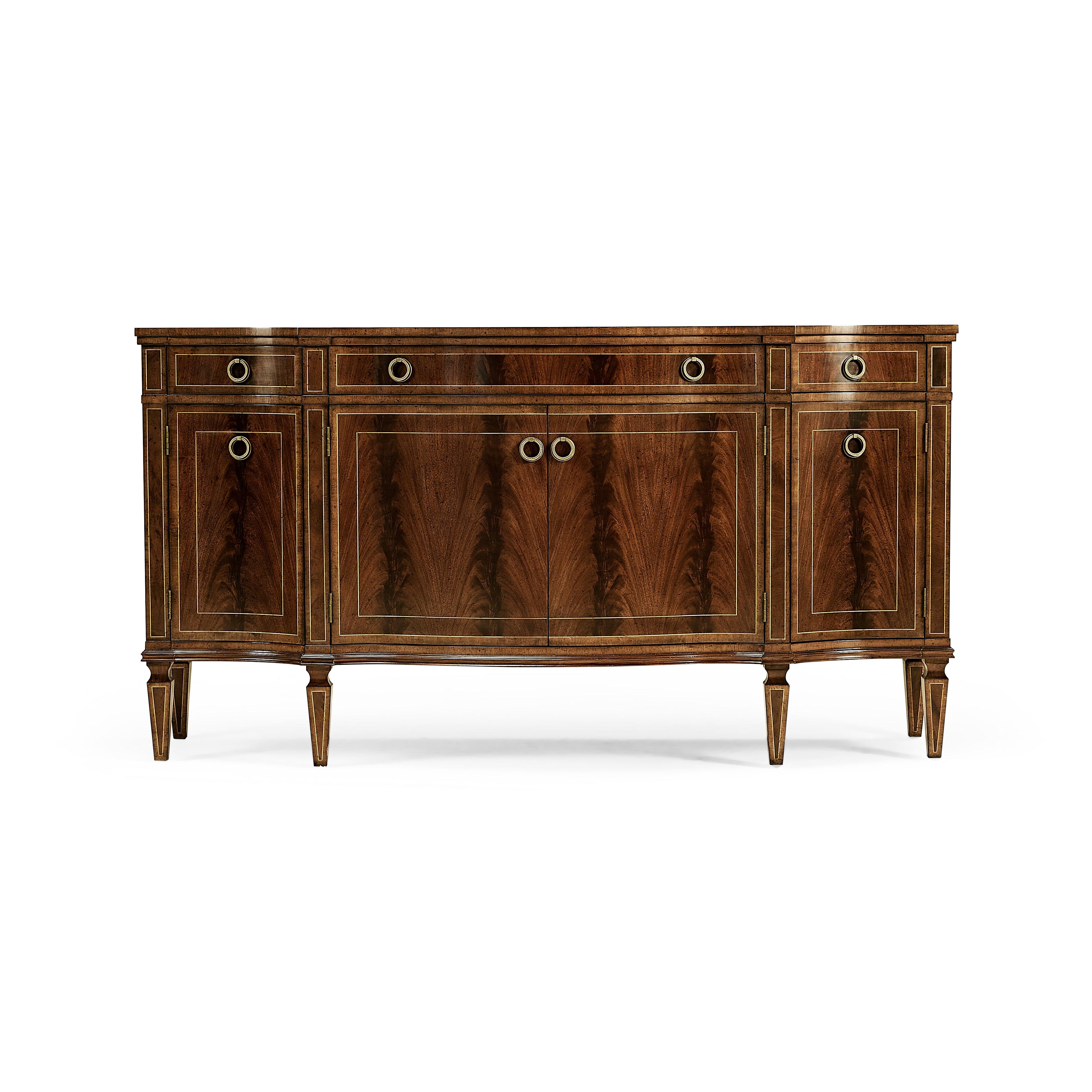 Buckingham Serpentine Mahogany Credenza - Remutear