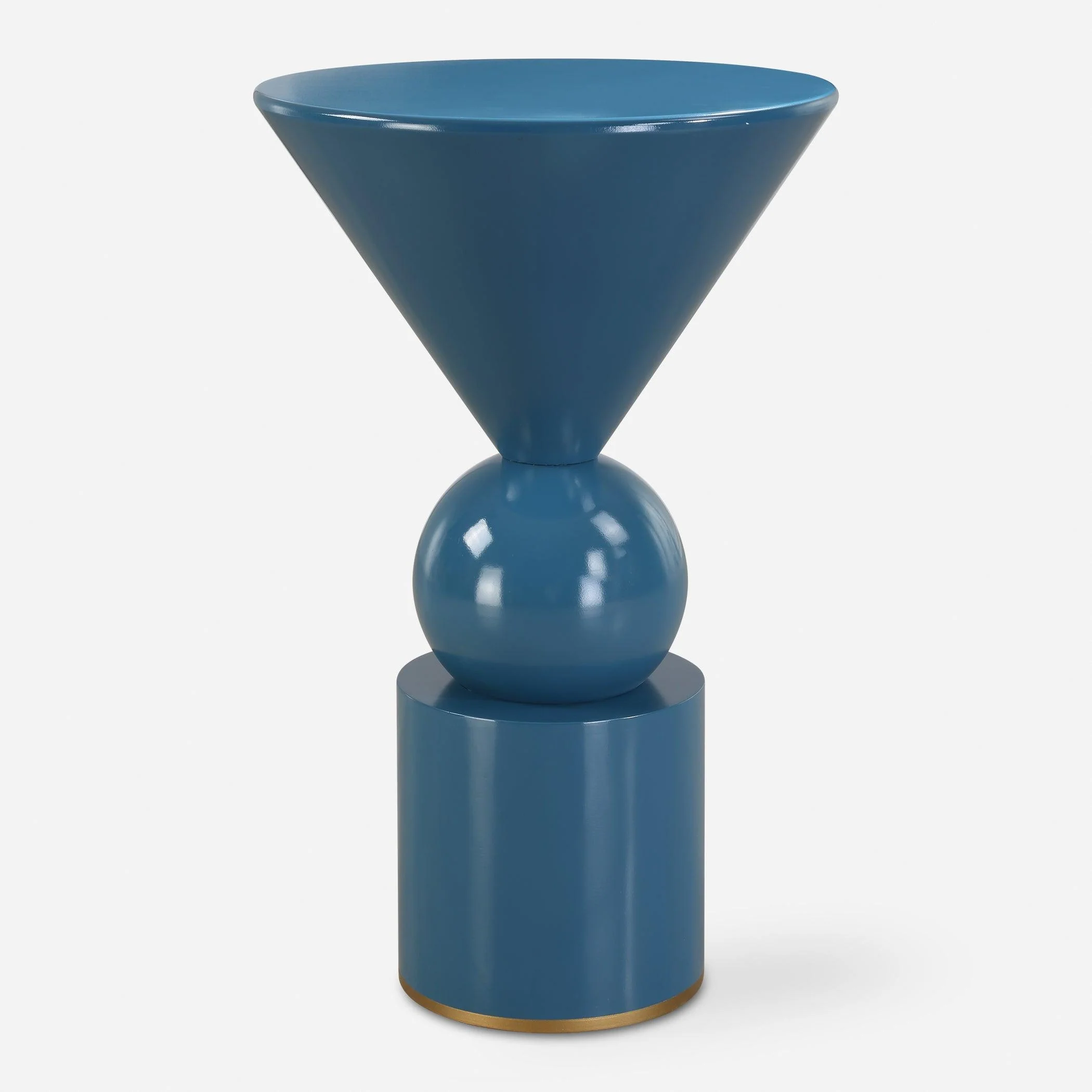 Trig Blue Accent Table - Remutear