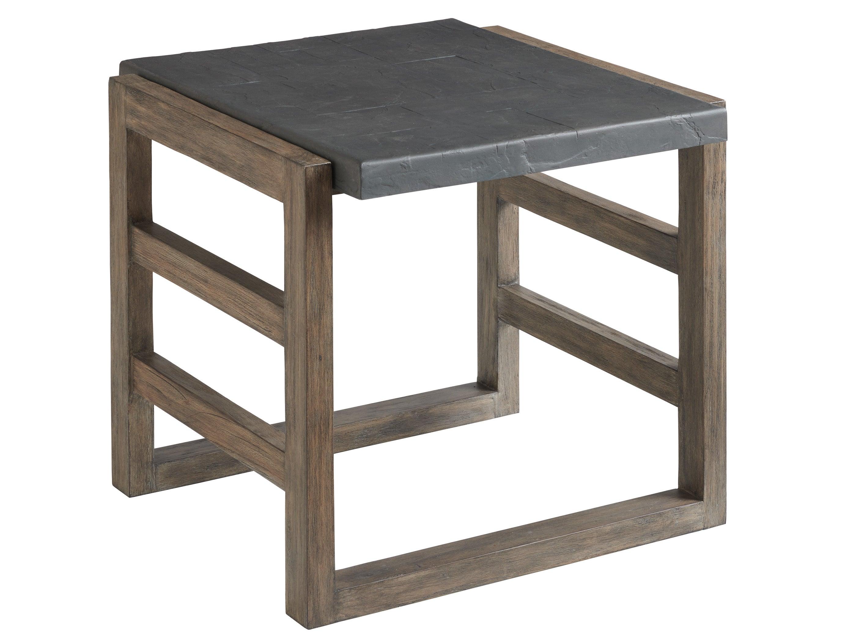 La Jolla Cast Top Rectangular End Table - Remutear