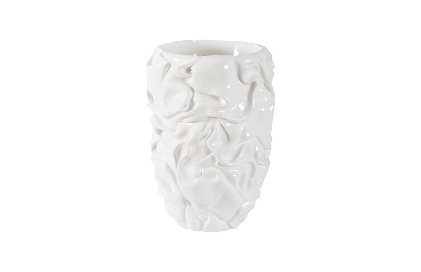 Drape Planter, Gel Coat White - Remutear