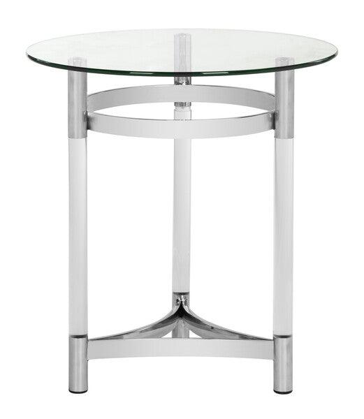 LETTY ROUND ACRYLIC END TABLE - Remutear