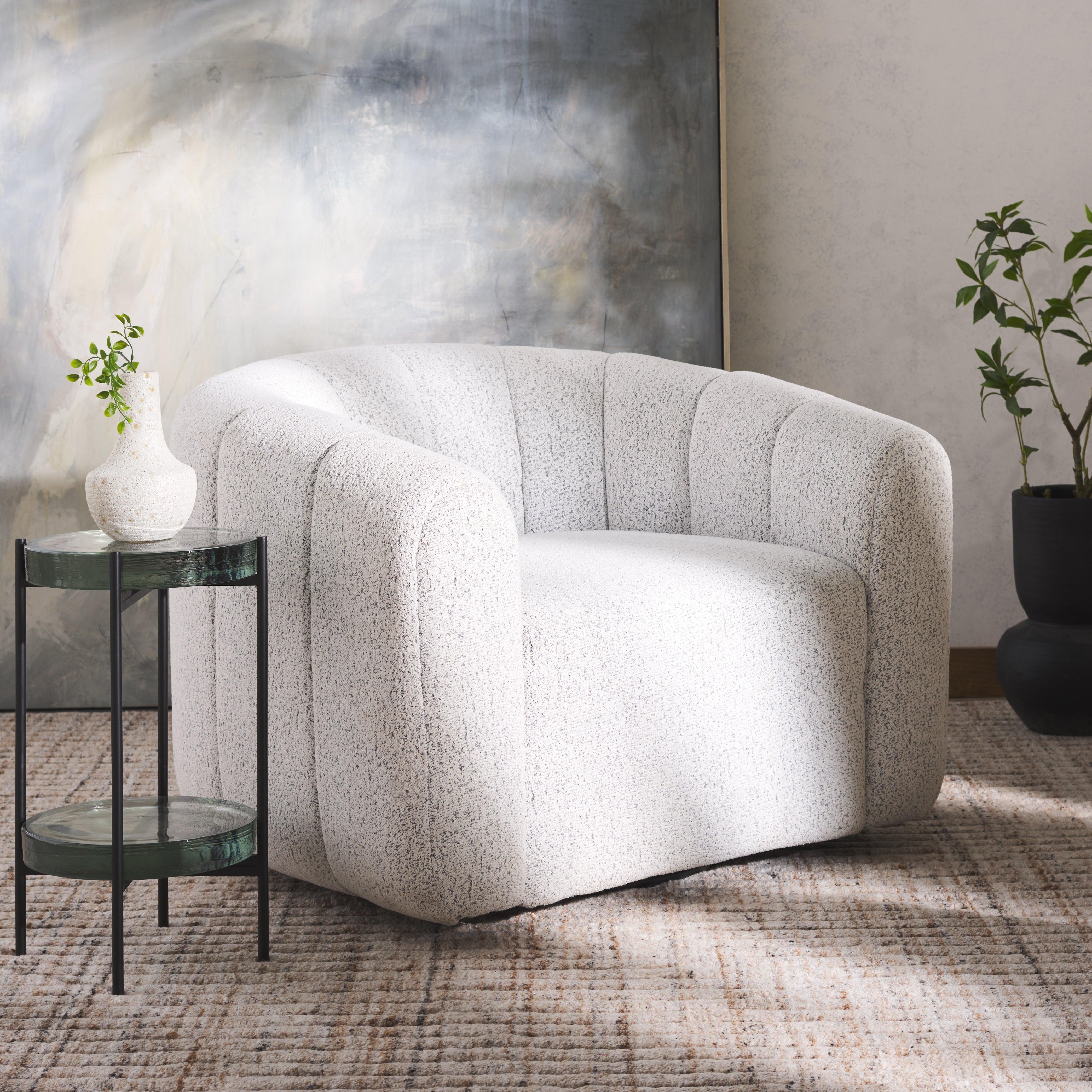 DEMETRI BOUCLE SWIVEL CHAIR - Remutear