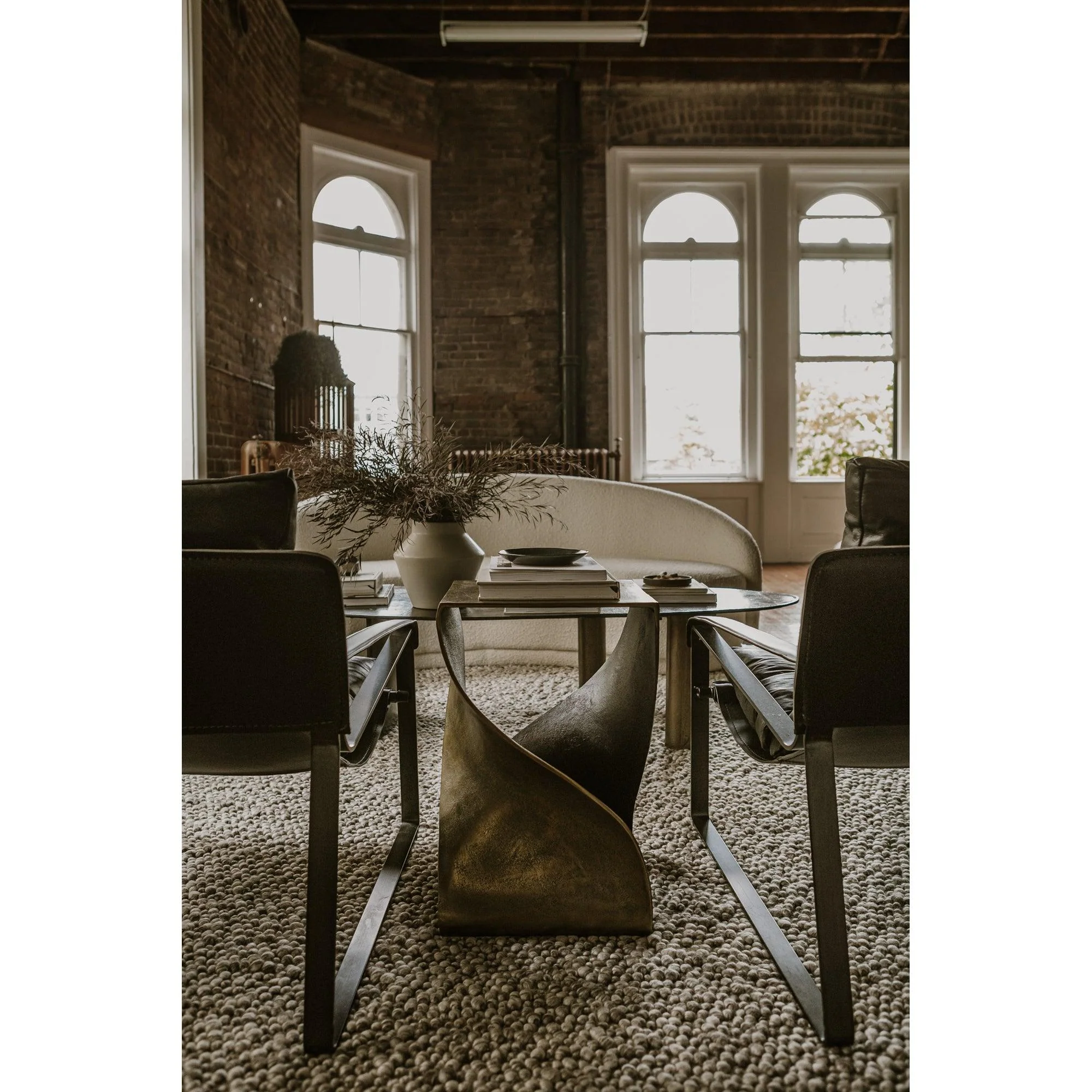 Twist Accent Table Brass - Remutear