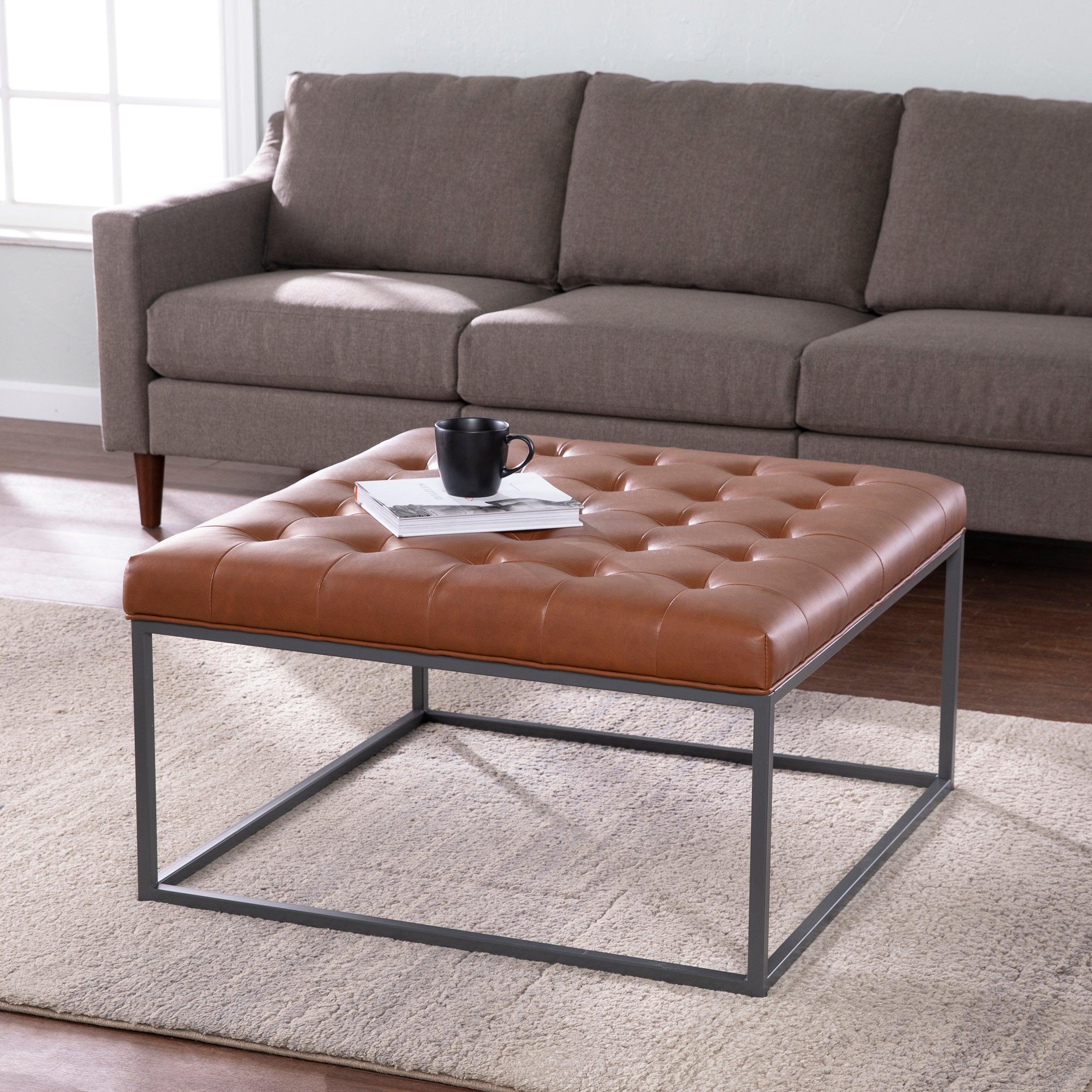 Ciarin Upholstered Cocktail Ottoman - Remutear