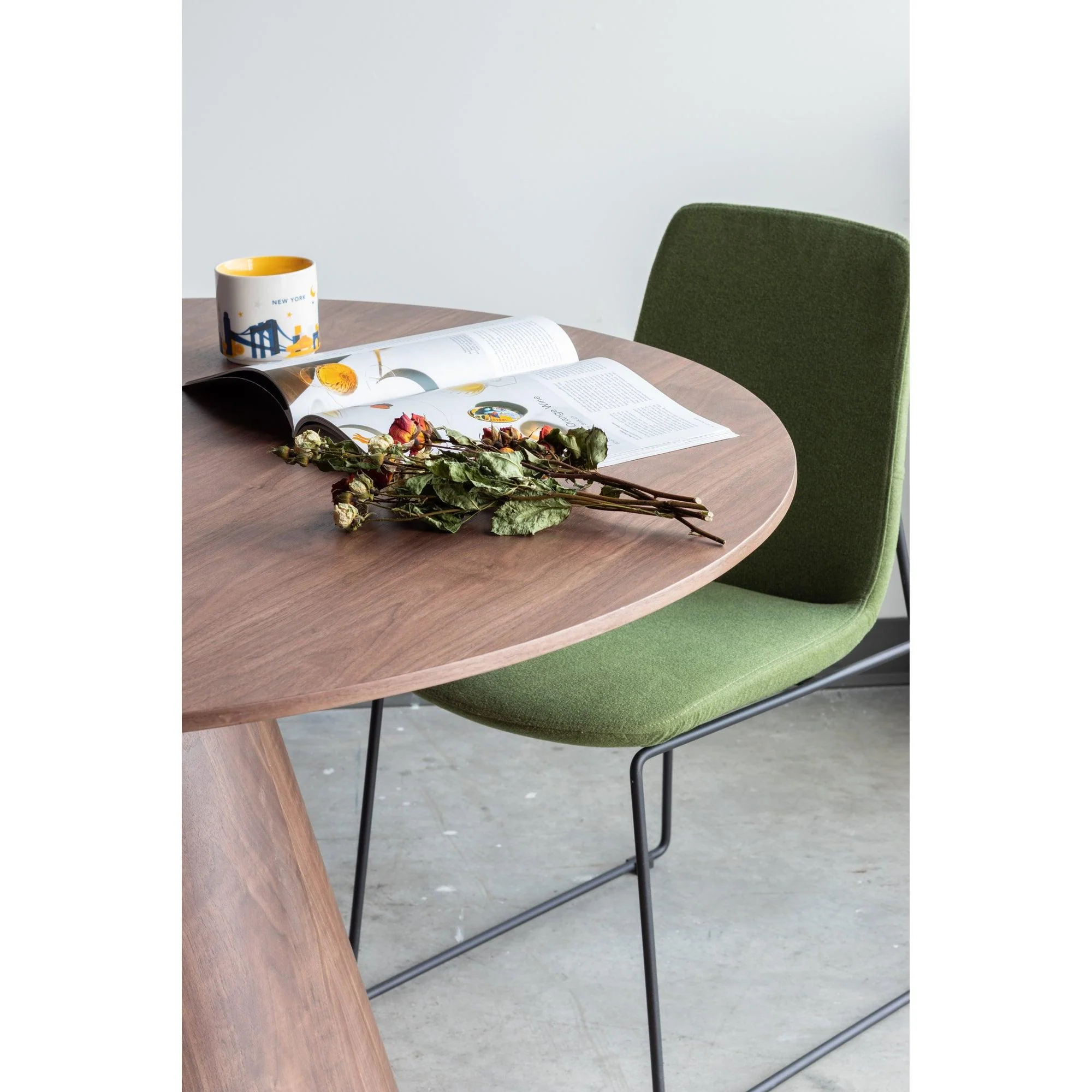 Otago Dining Table Round Walnut - Remutear