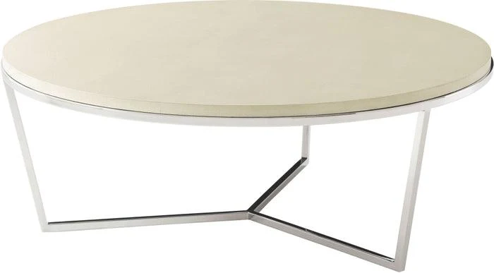 Fisher Round Cocktail Table (Shagreen) - Remutear