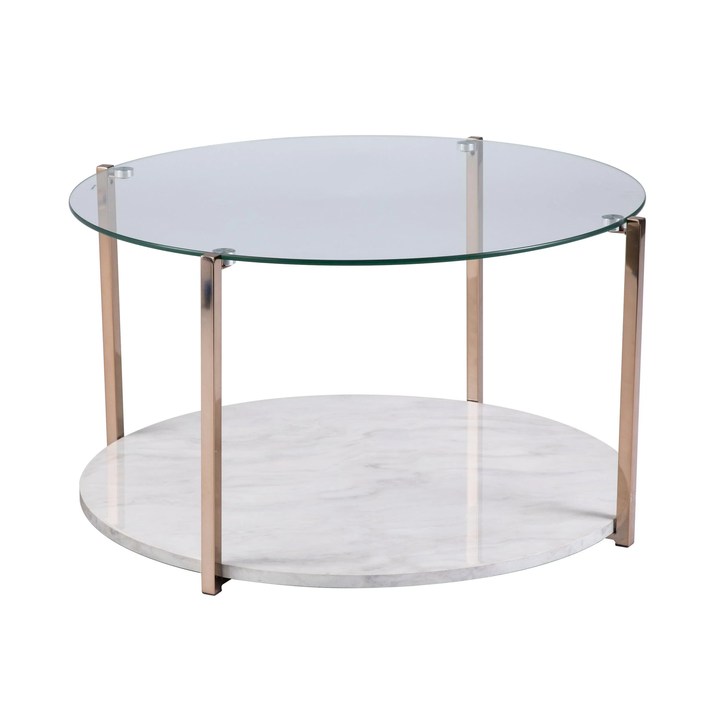 Avenida Cocktail Table - Glam Style - Warm Gold - Remutear
