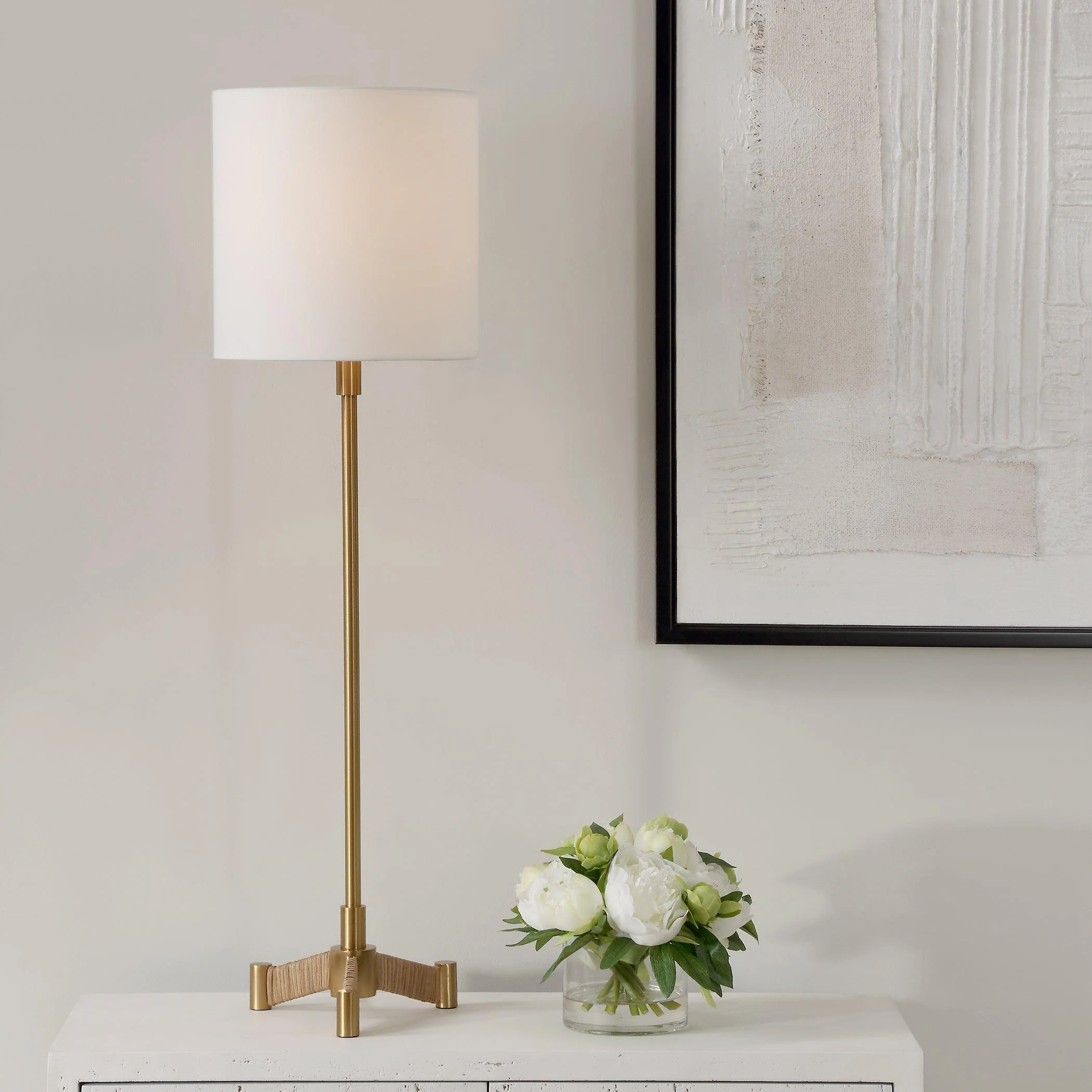 Lautoka Brass Buffet Lamp - Remutear