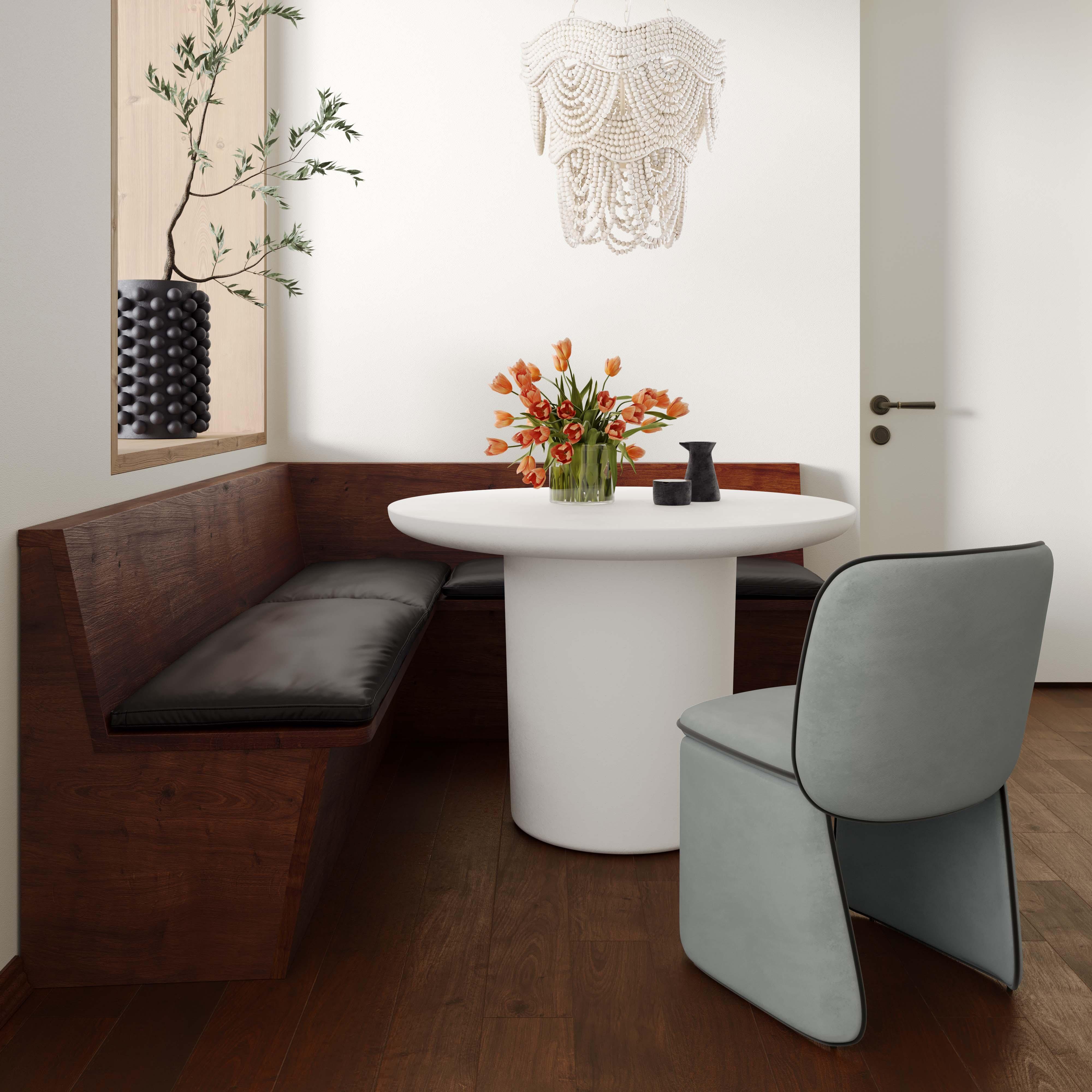 Kinsley Grey Velvet Dining Chair - Remutear