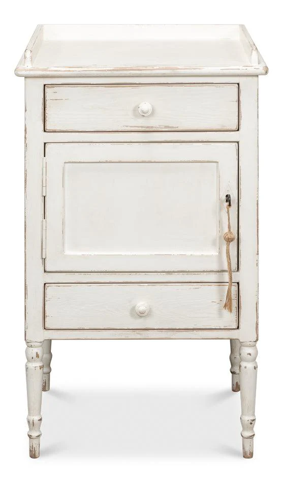 Rose Side Table - Left - White - Remutear