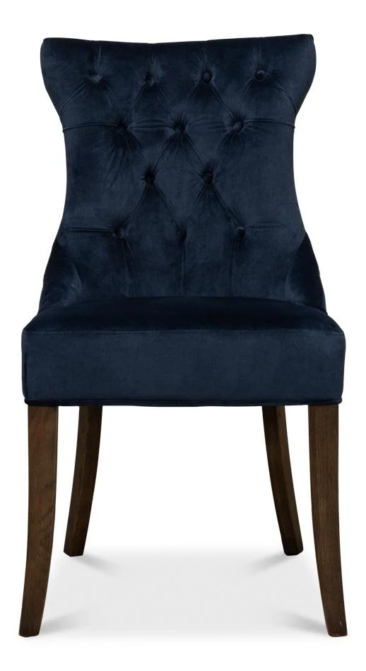 Sophie Side Chair - Blue Velvet - Set of 2 - Remutear