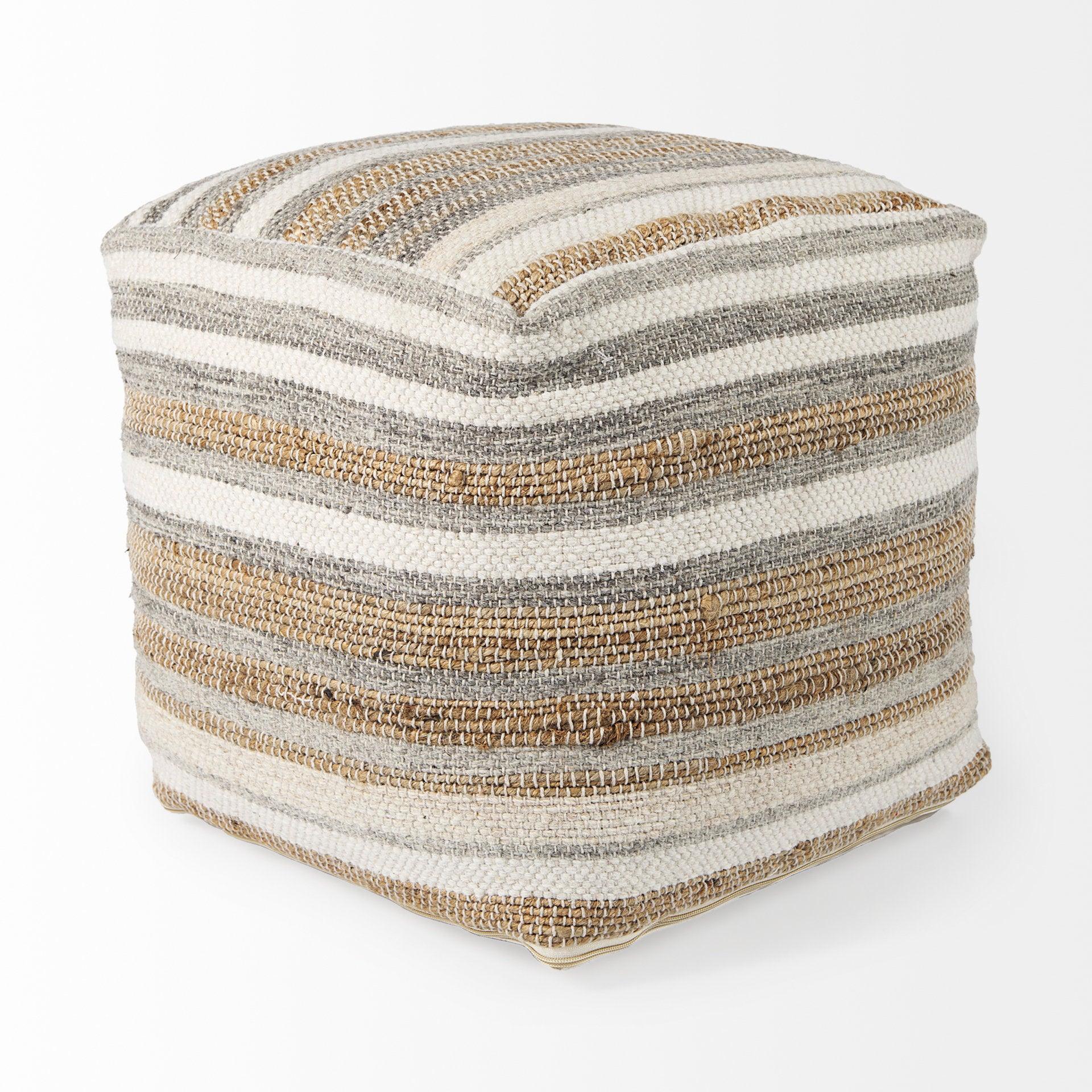 Aahana Hemp and Cotton Pouf - Remutear
