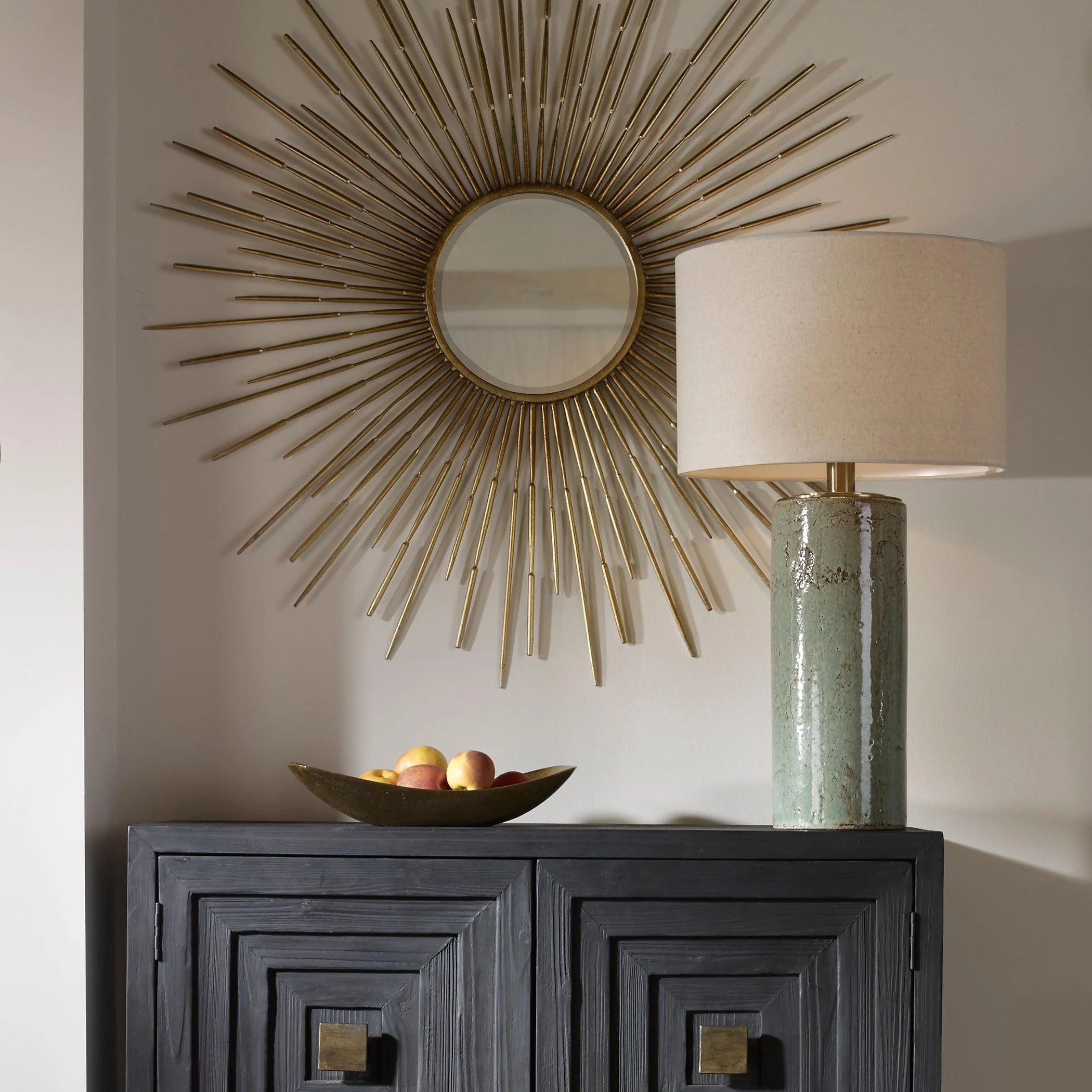 CALLAIS CRACKLED AQUA TABLE LAMP - Remutear