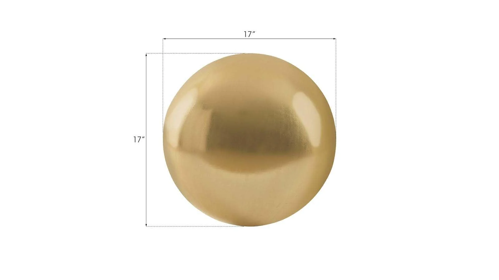 Floor Ball, Medium, Gold Leaf - Remutear
