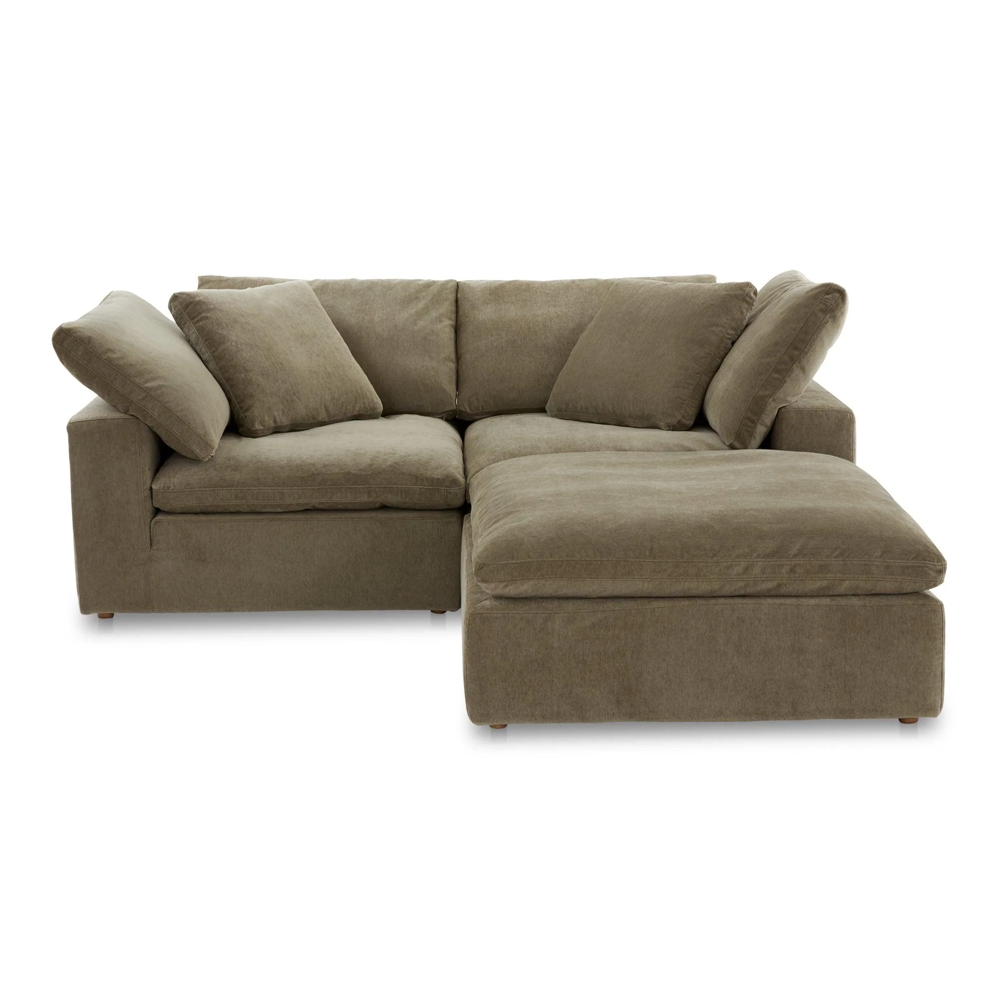 Clay Nook Modular Sectional Performance Fabric Desert Sage - Remutear