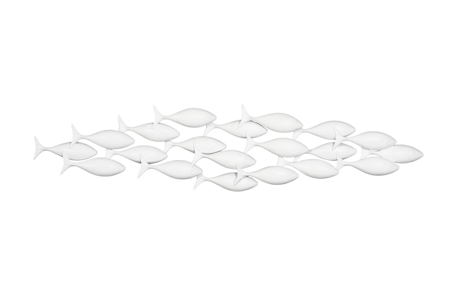 School of Fish Wall Art, Matte White - Remutear