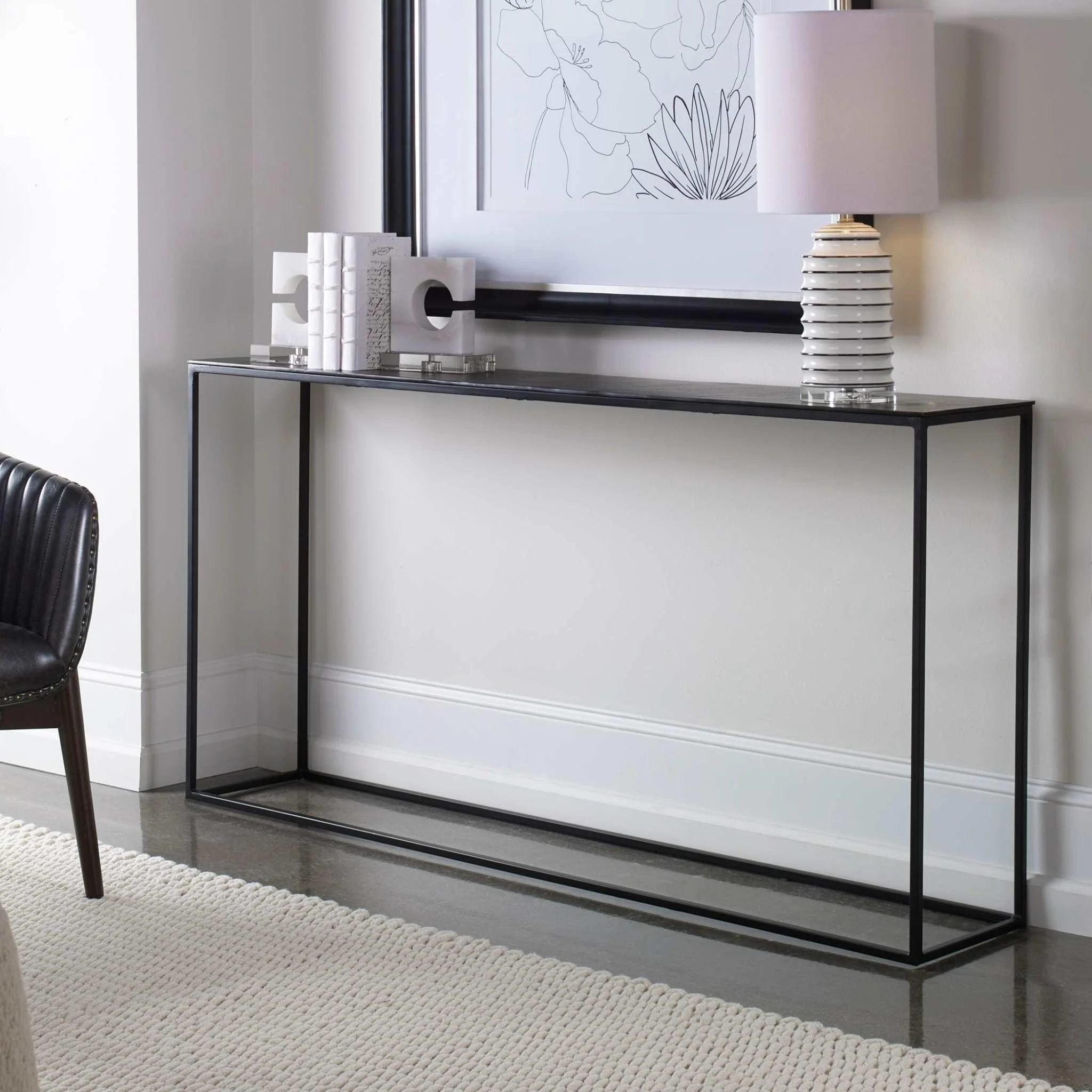COREENE LARGE INDUSTRIAL CONSOLE TABLE - Remutear