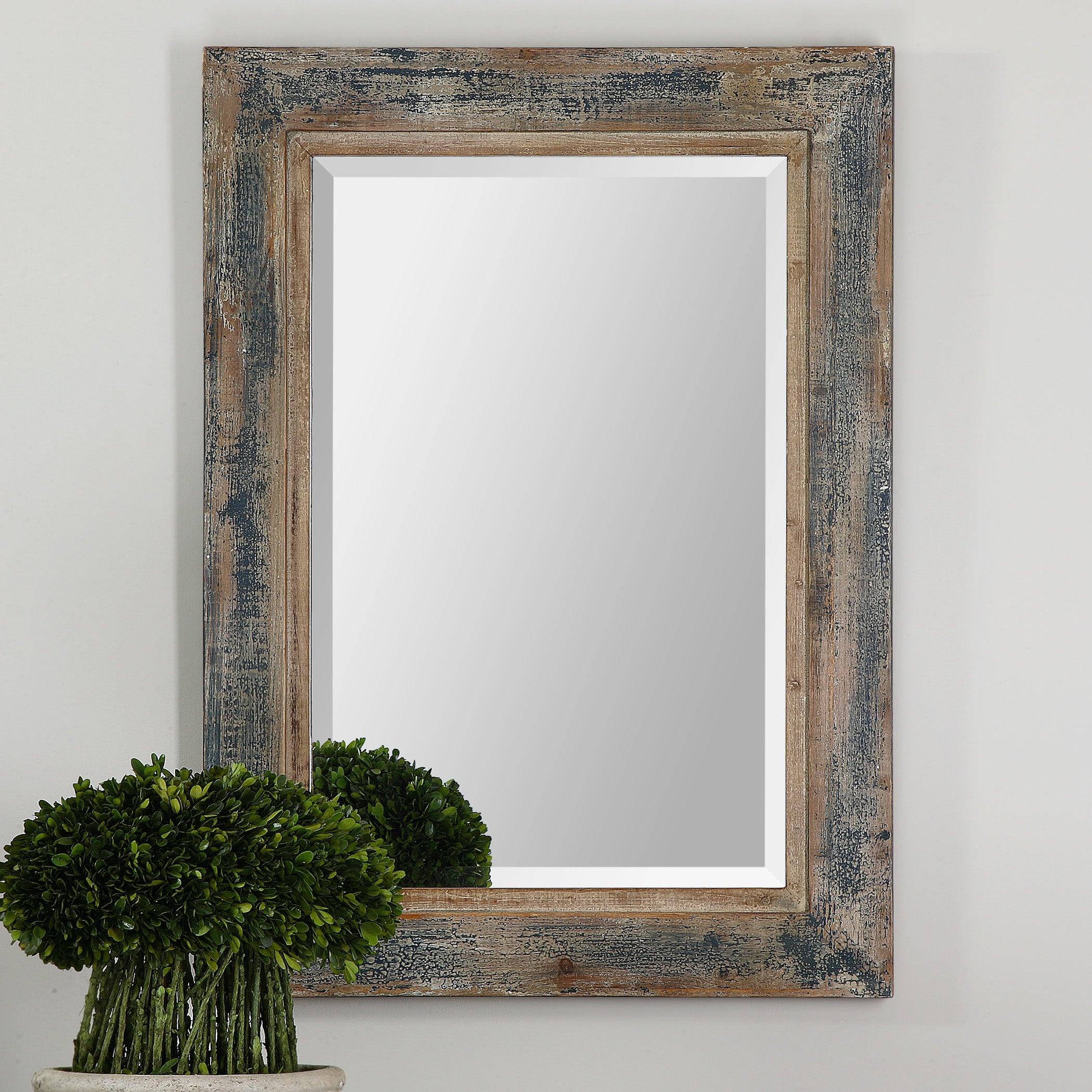 BOZEMAN DISTRESSED BLUE MIRROR - Remutear