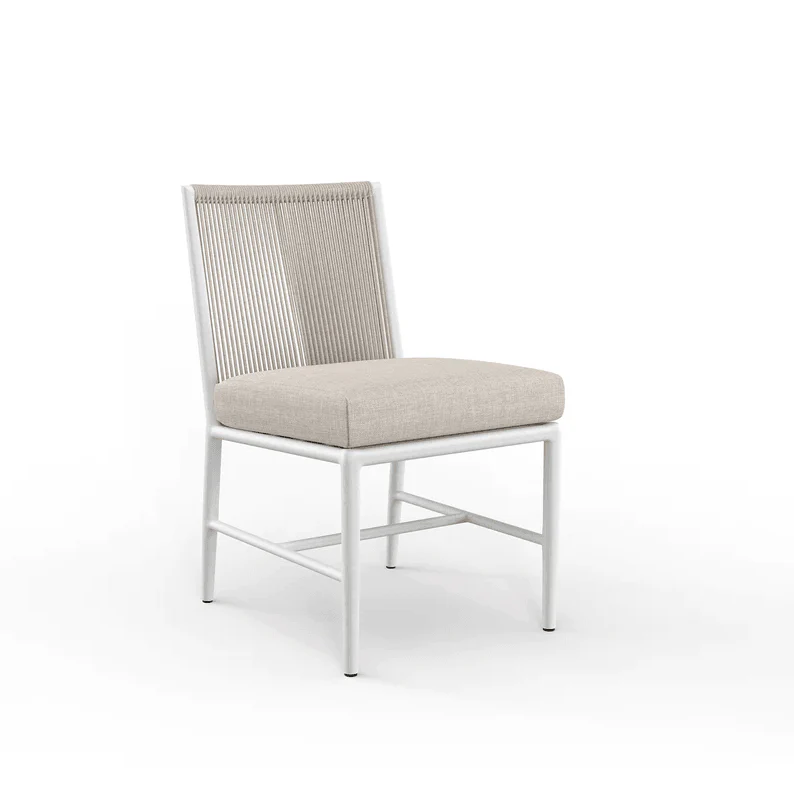 Sabbia Armless Dining Chair in Echo Ash, No Welt - Remutear