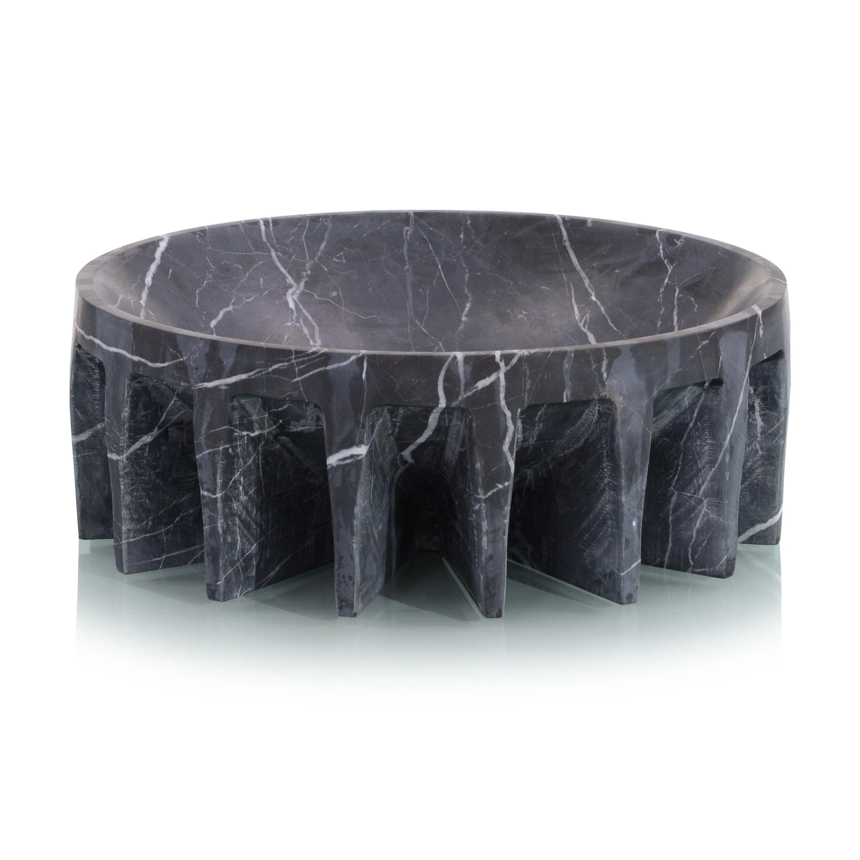 Elevated Black Marble Bowl - Remutear