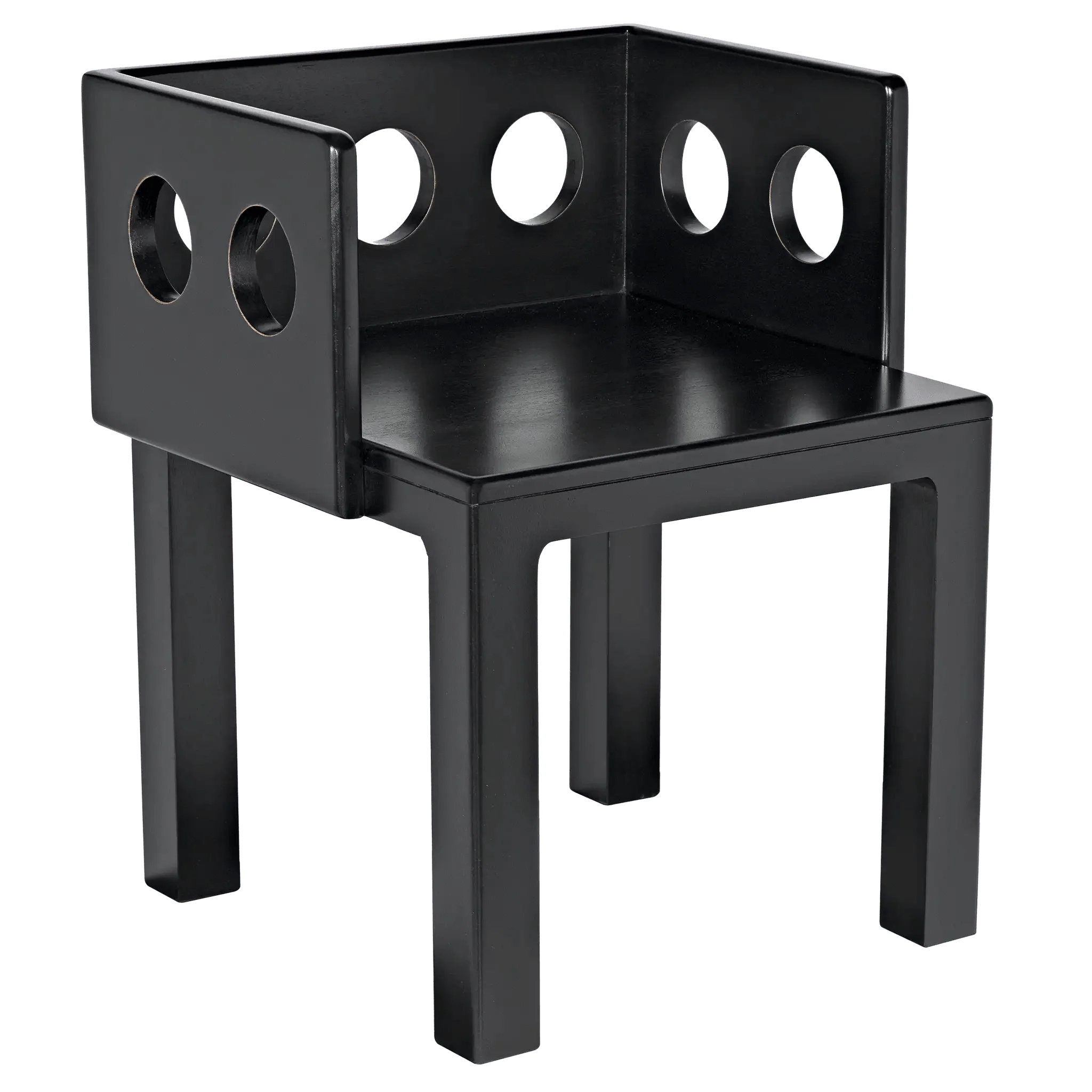 Elton Chair, Hand Rubbed Black - Remutear