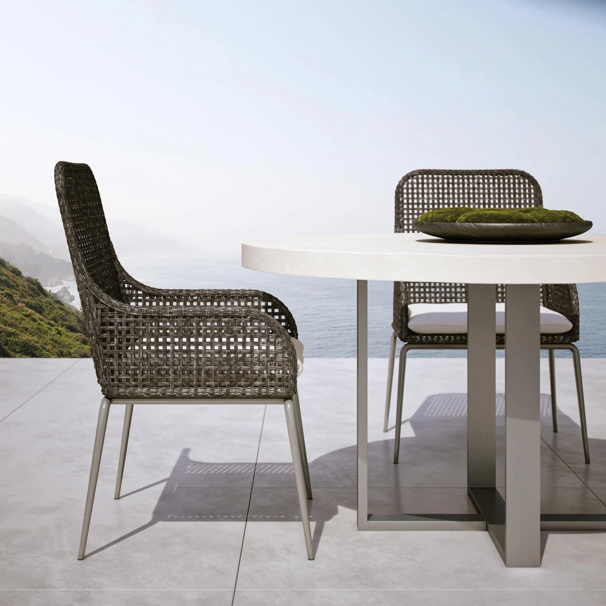 ANTILLES WICKER ARM CHAIR - Remutear