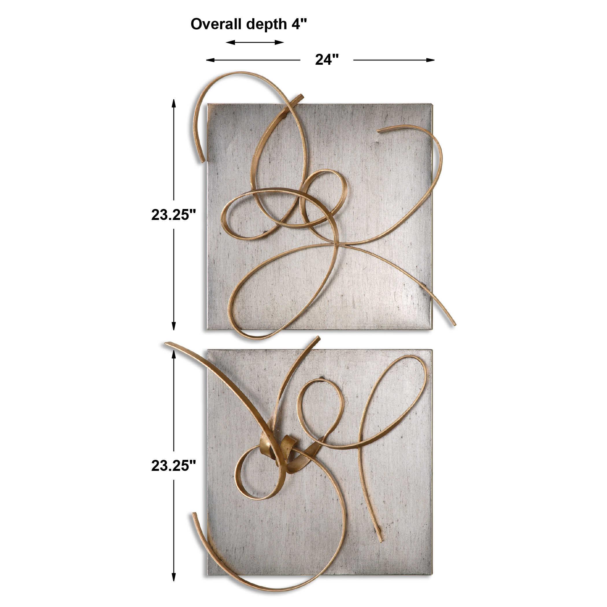 HARMONY METAL WALL ART, SET OF 2 - Remutear