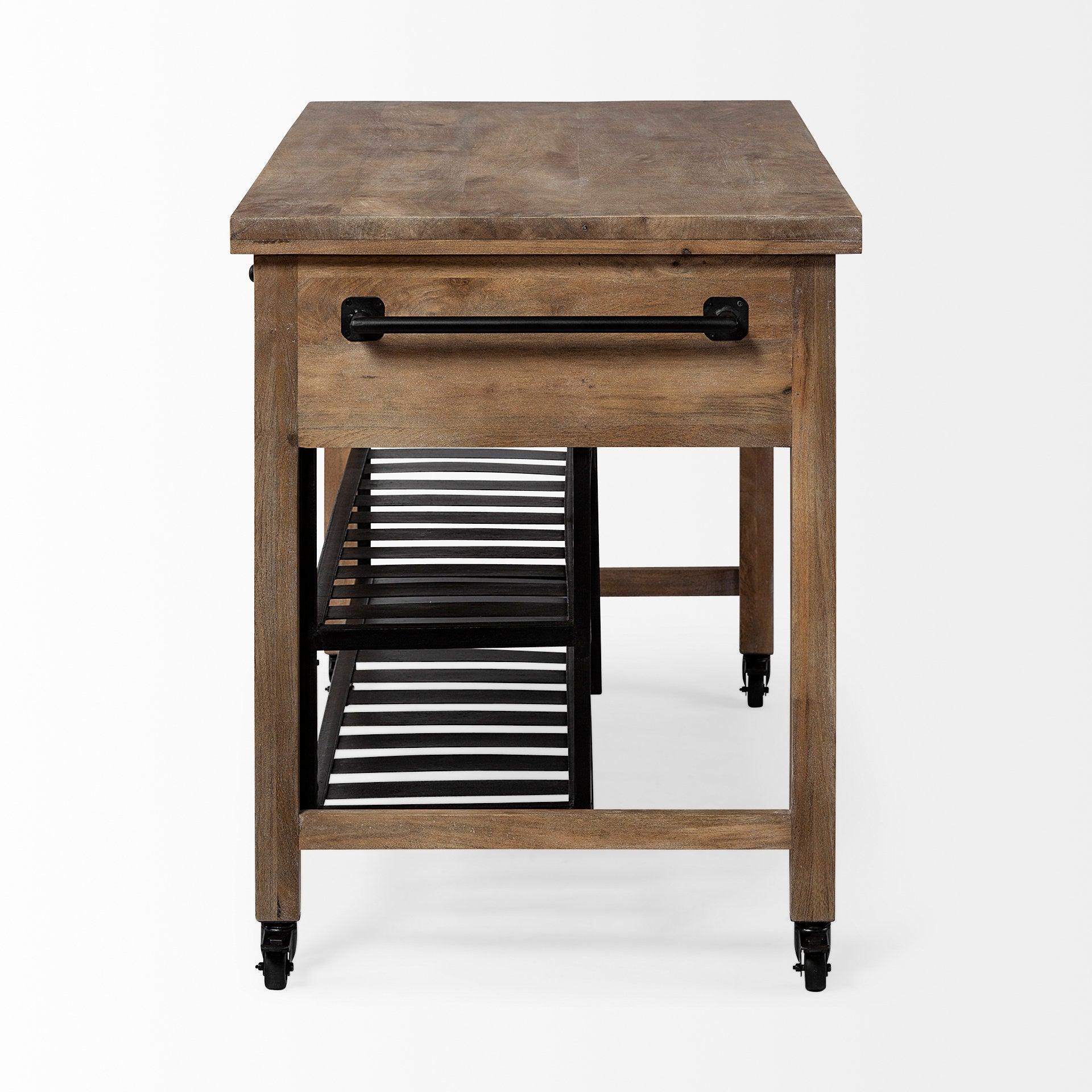 Stuart I Rolling Kitchen Island - Remutear