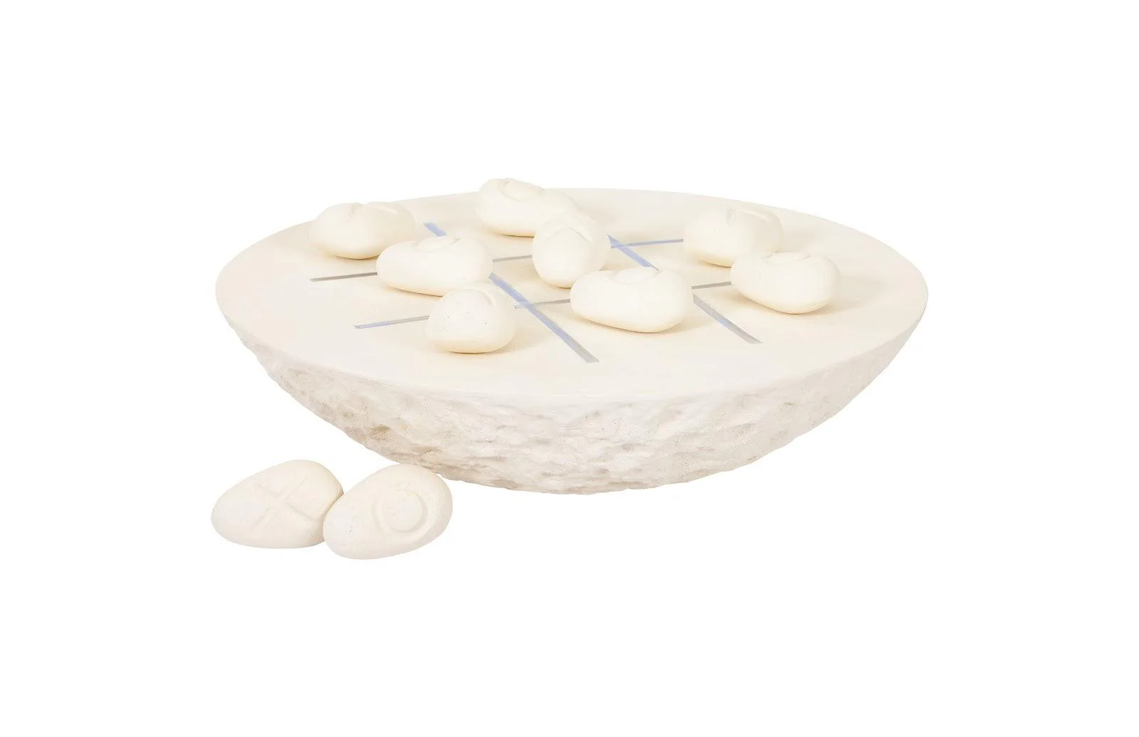Tic-Tac-Toe Stone, Large, Off-White - Remutear